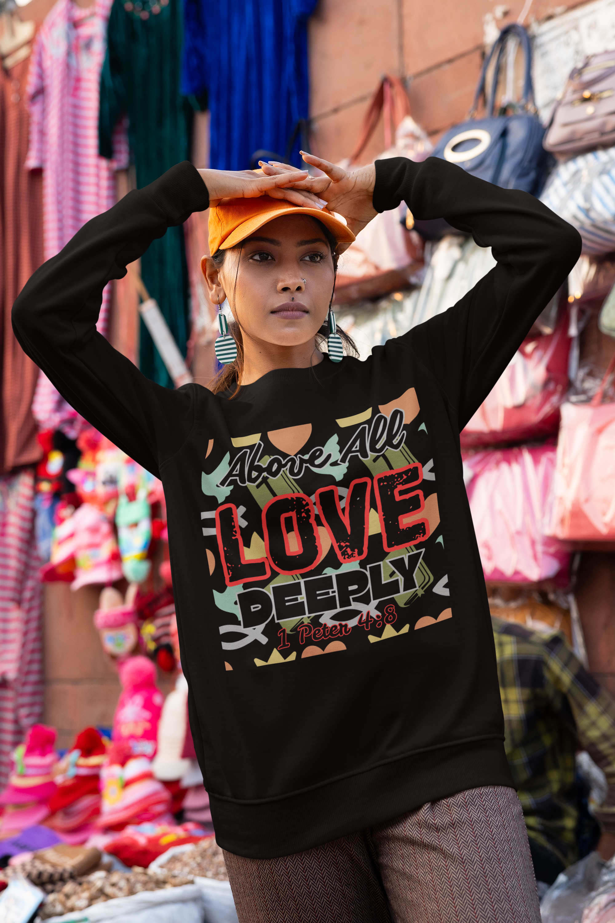 Above All Love Deeply - Unisex Sweatshirt