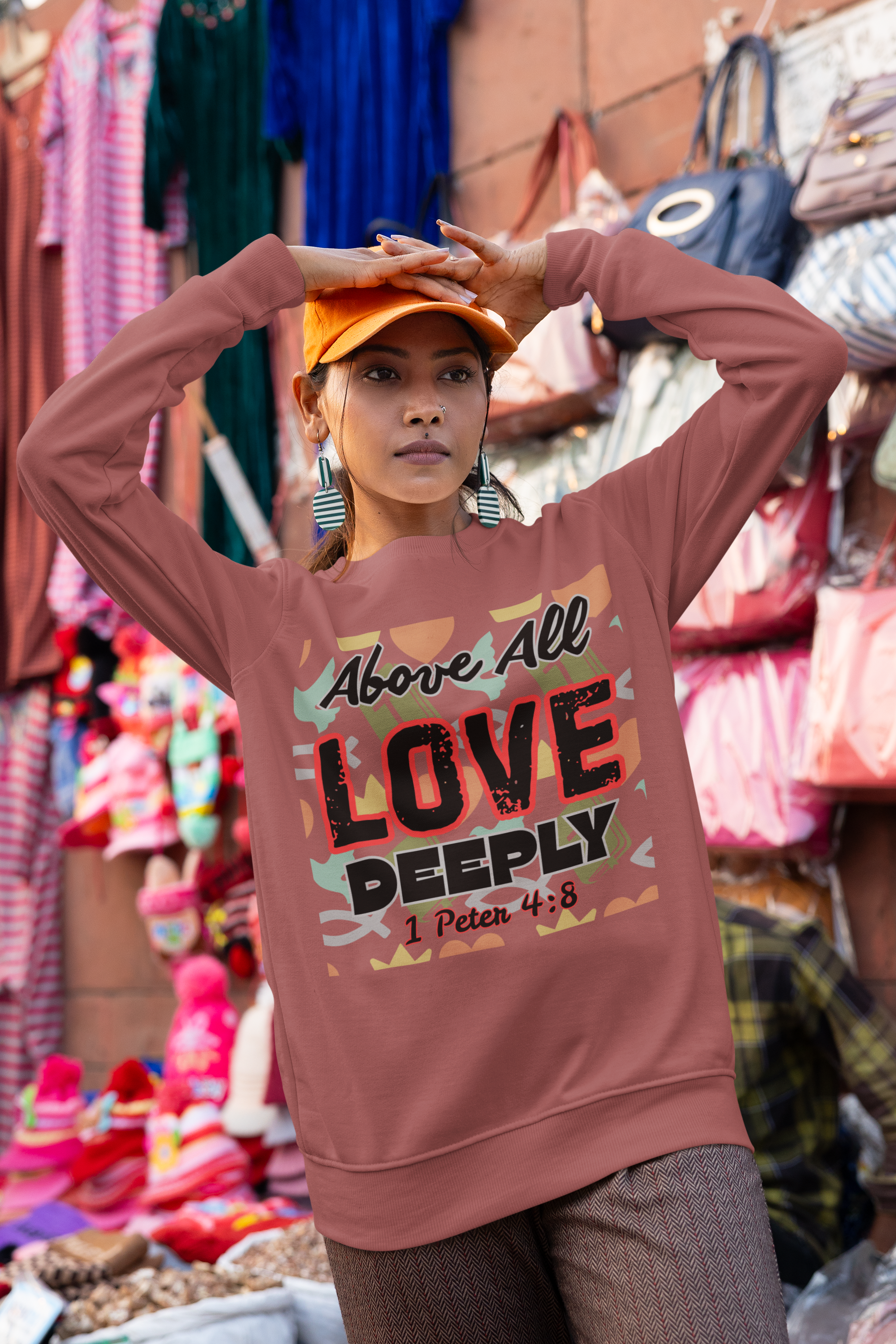 Above All Love Deeply - Unisex Sweatshirt