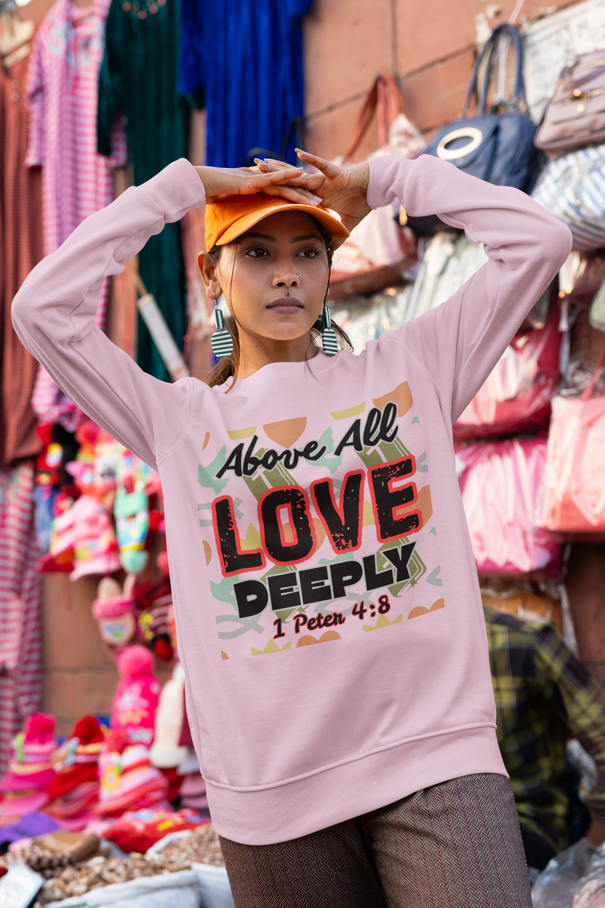 Above All Love Deeply - Unisex Sweatshirt