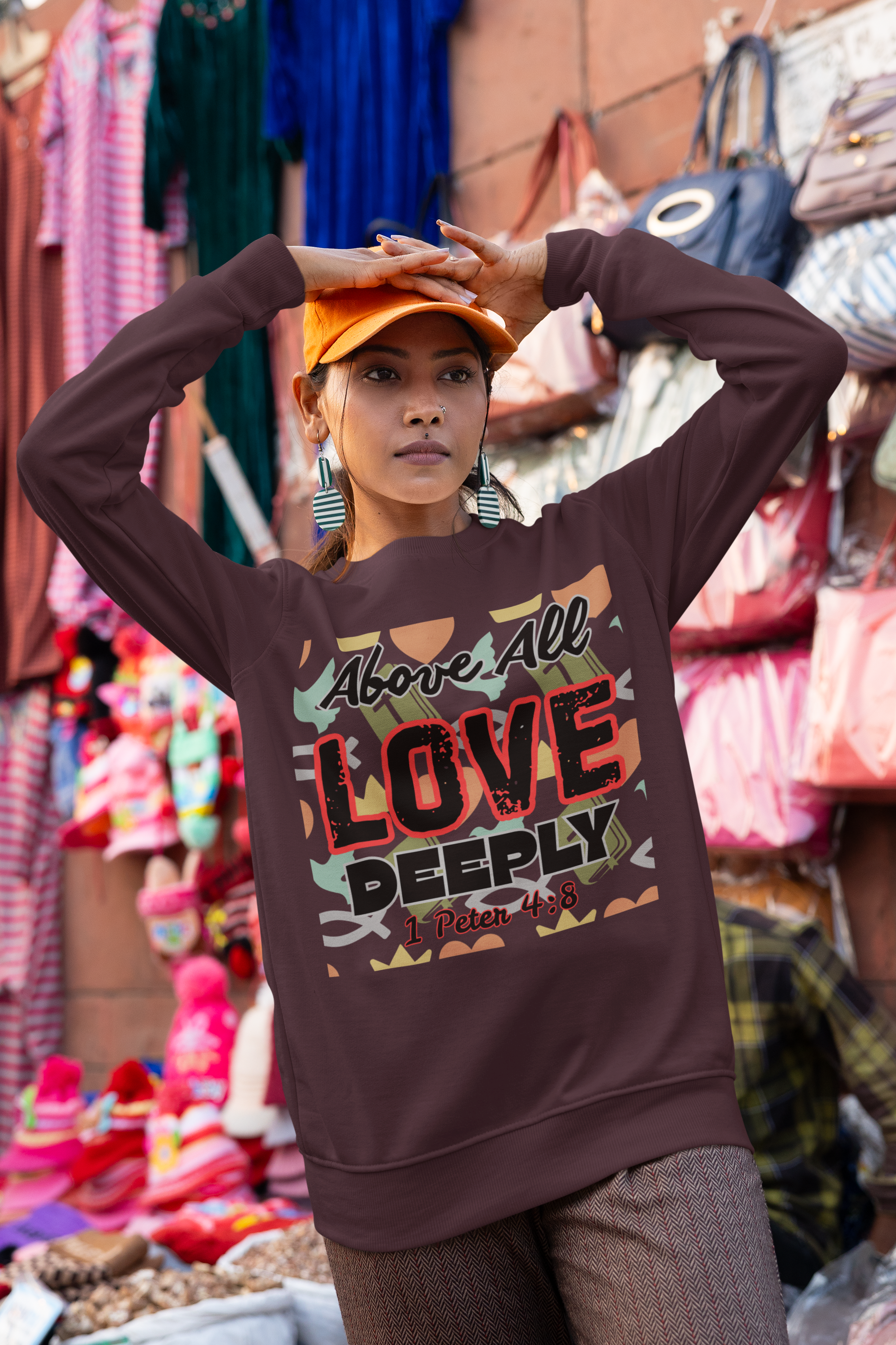 Above All Love Deeply - Unisex Sweatshirt