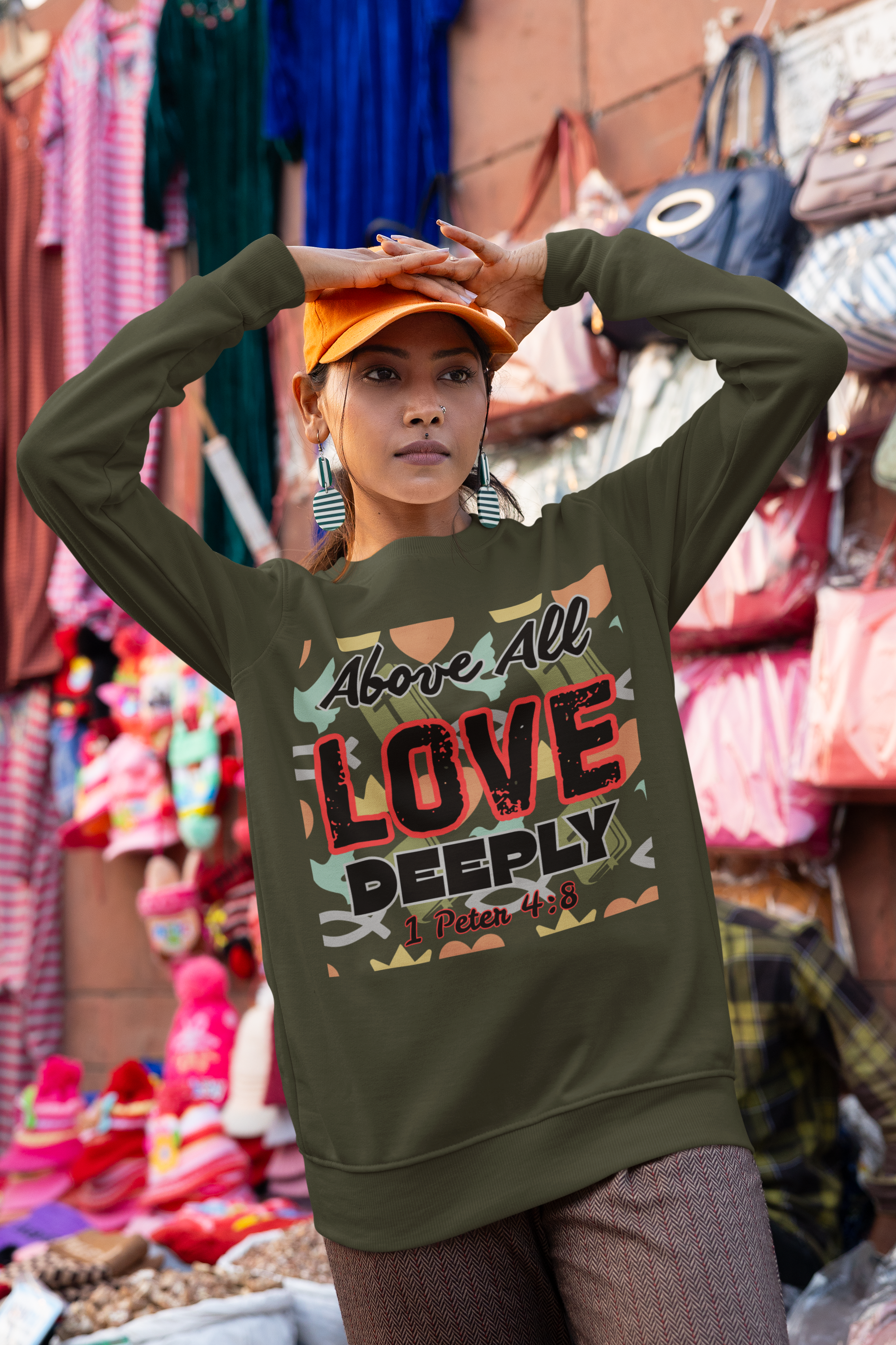 Above All Love Deeply - Unisex Sweatshirt