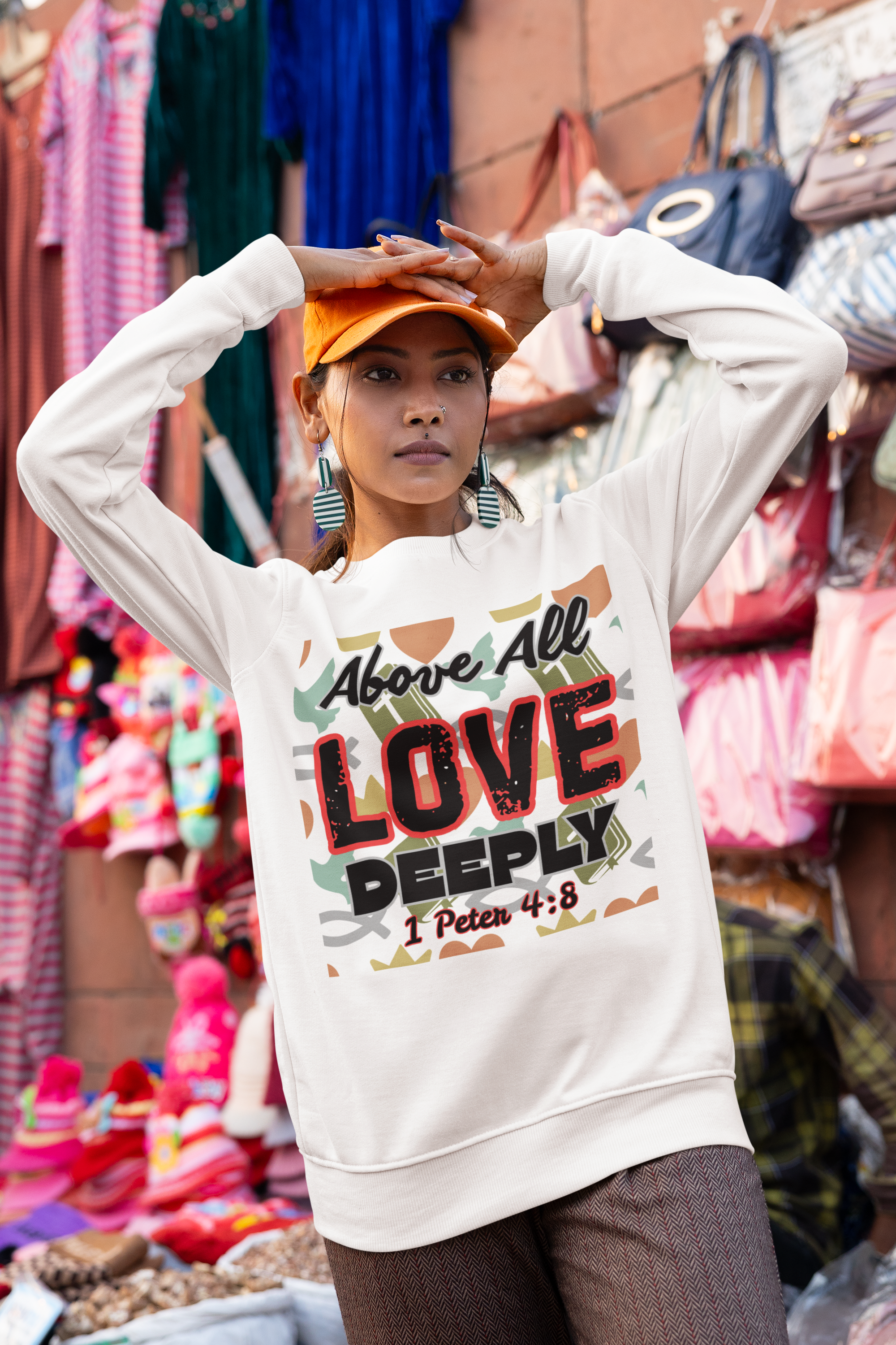 Above All Love Deeply - Unisex Sweatshirt