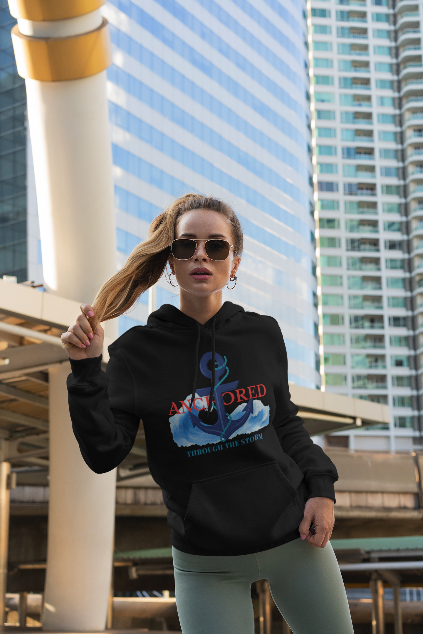 Anchored Through the Storm - Unisex Hoodie