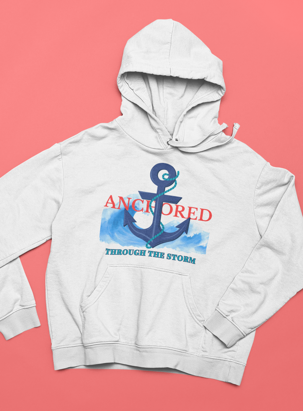 Anchored Through the Storm - Unisex Hoodie