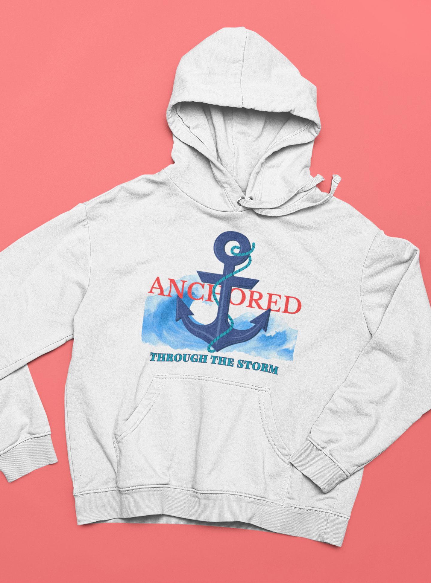 Anchored Through the Storm - Unisex Hoodie