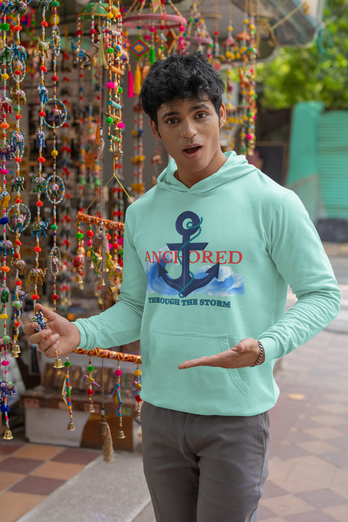 Anchored Through the Storm - Unisex Hoodie