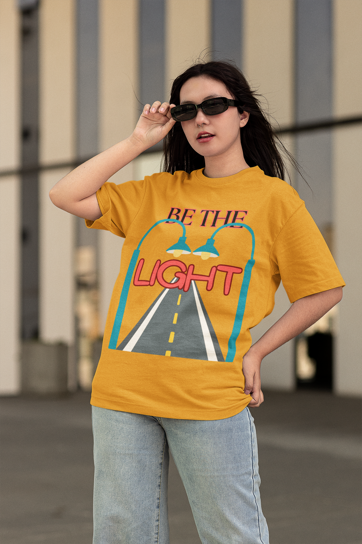 Be the Light - Unisex Oversized Classic T-Shirt