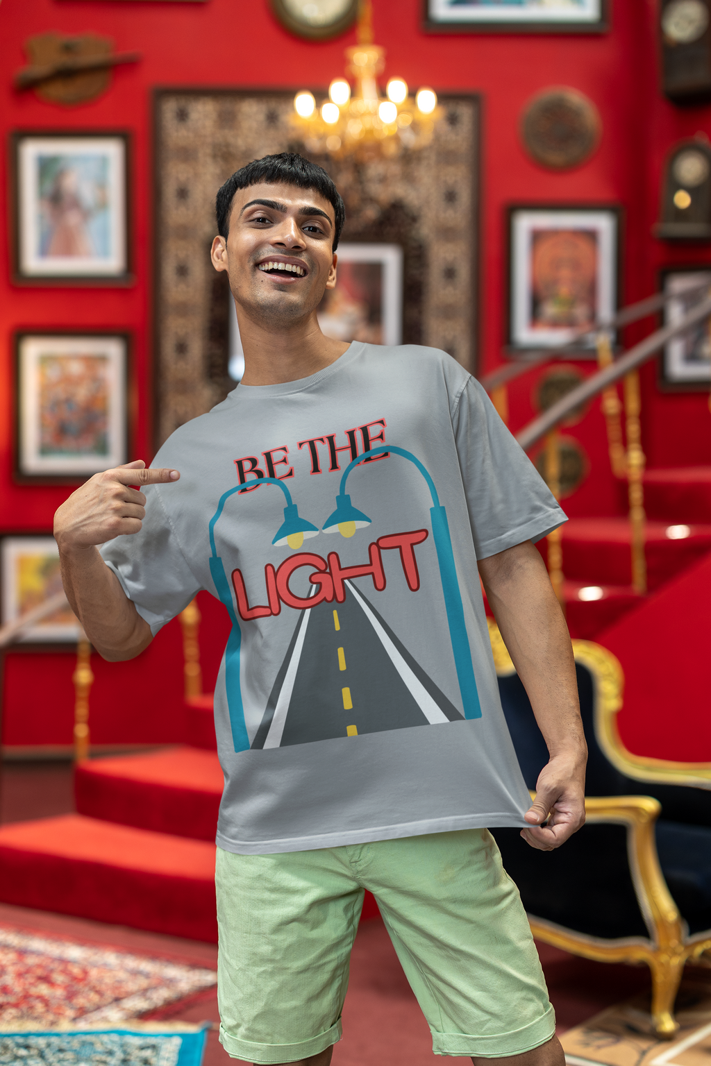 Be the Light - Unisex Oversized Classic T-Shirt