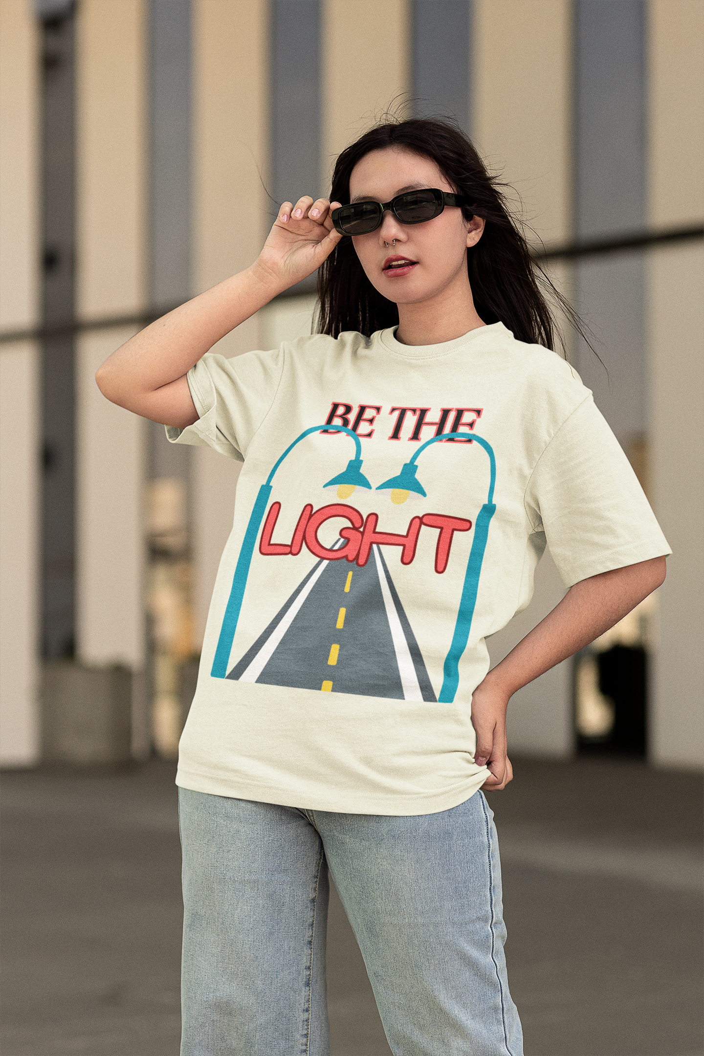Be the Light - Unisex Oversized Classic T-Shirt