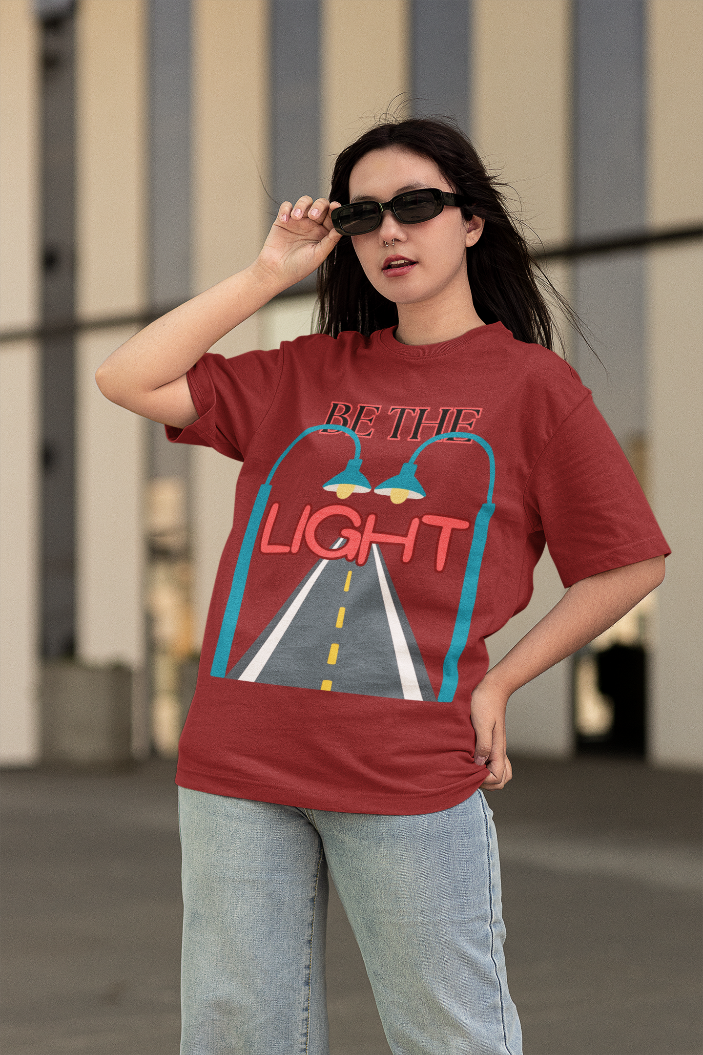 Be the Light - Unisex Oversized Classic T-Shirt