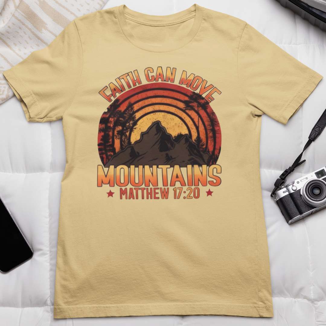 Faith Can Move Mountains - Unisex Supima T-Shirt