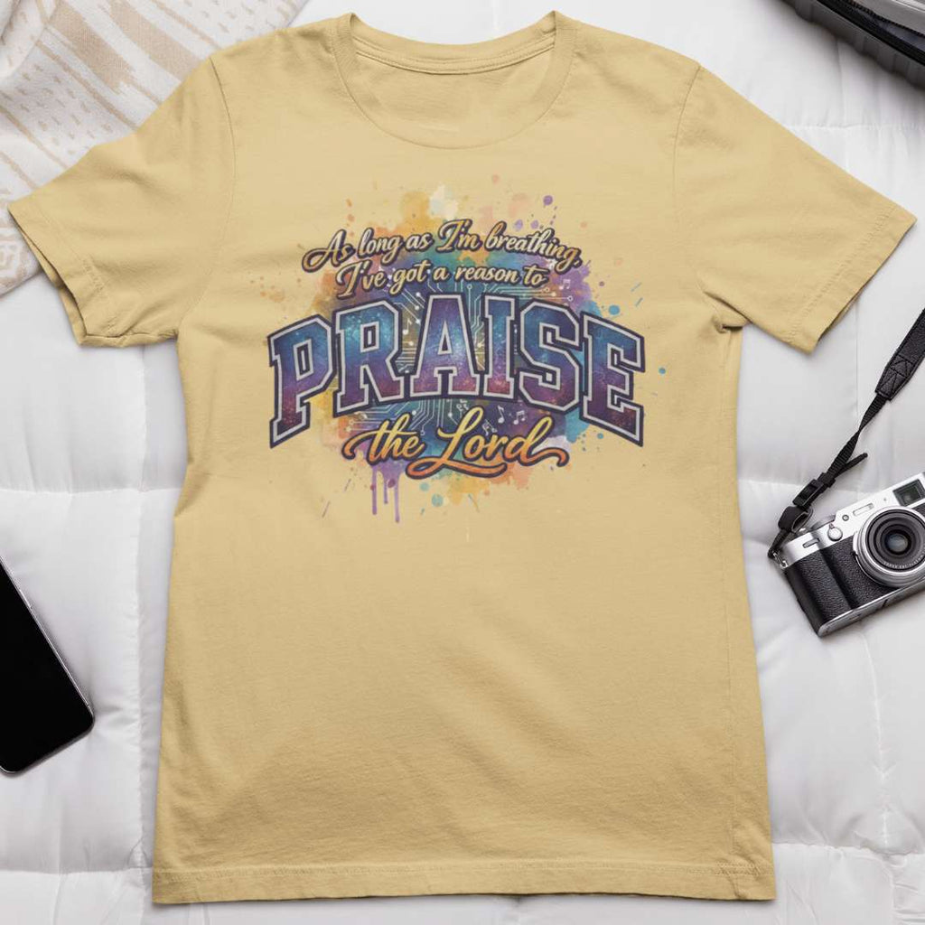 As Long As I'm Breathing I'll Praise - Unisex Supima T-Shirt
