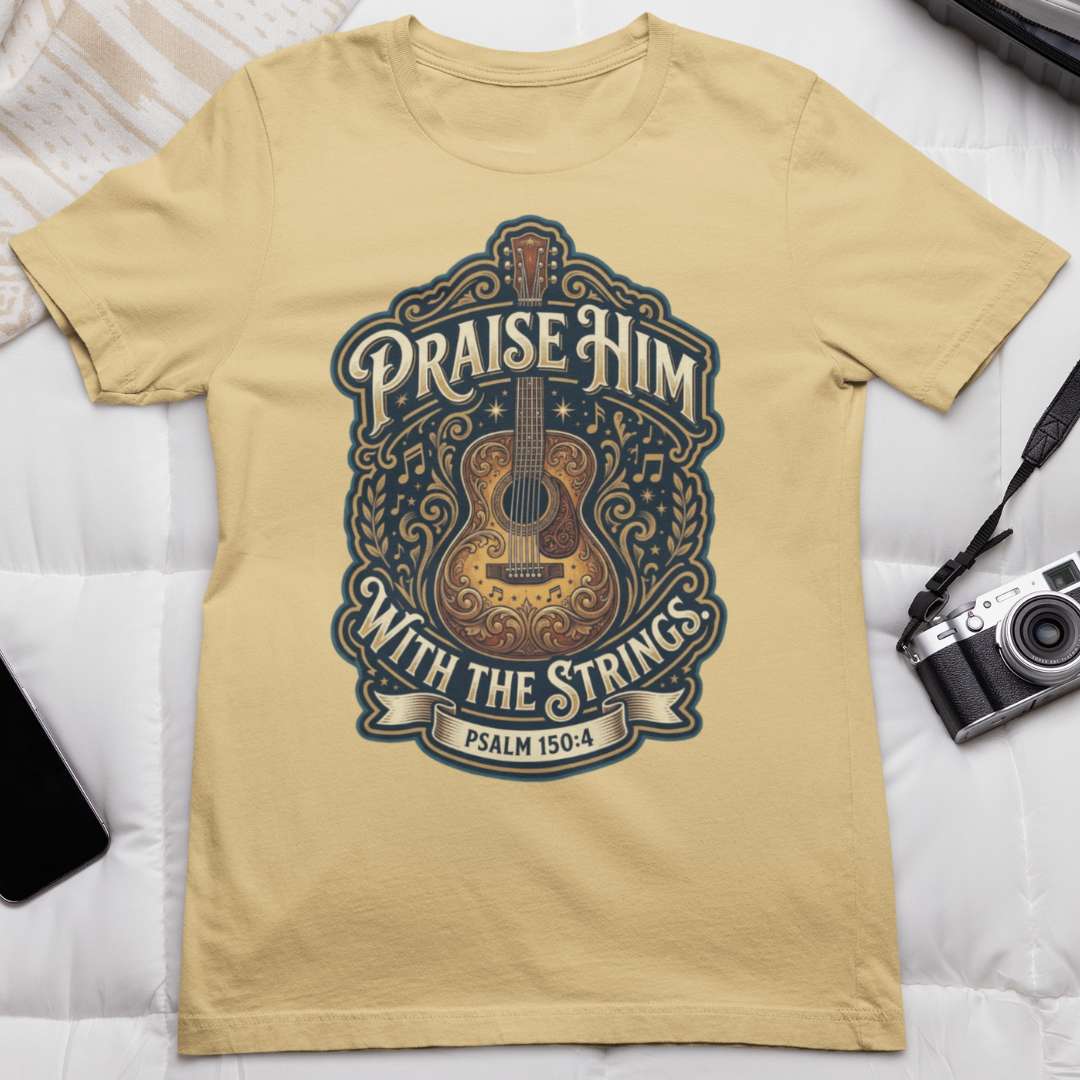 Praise Him With the Strings - Unisex Supima T-Shirt