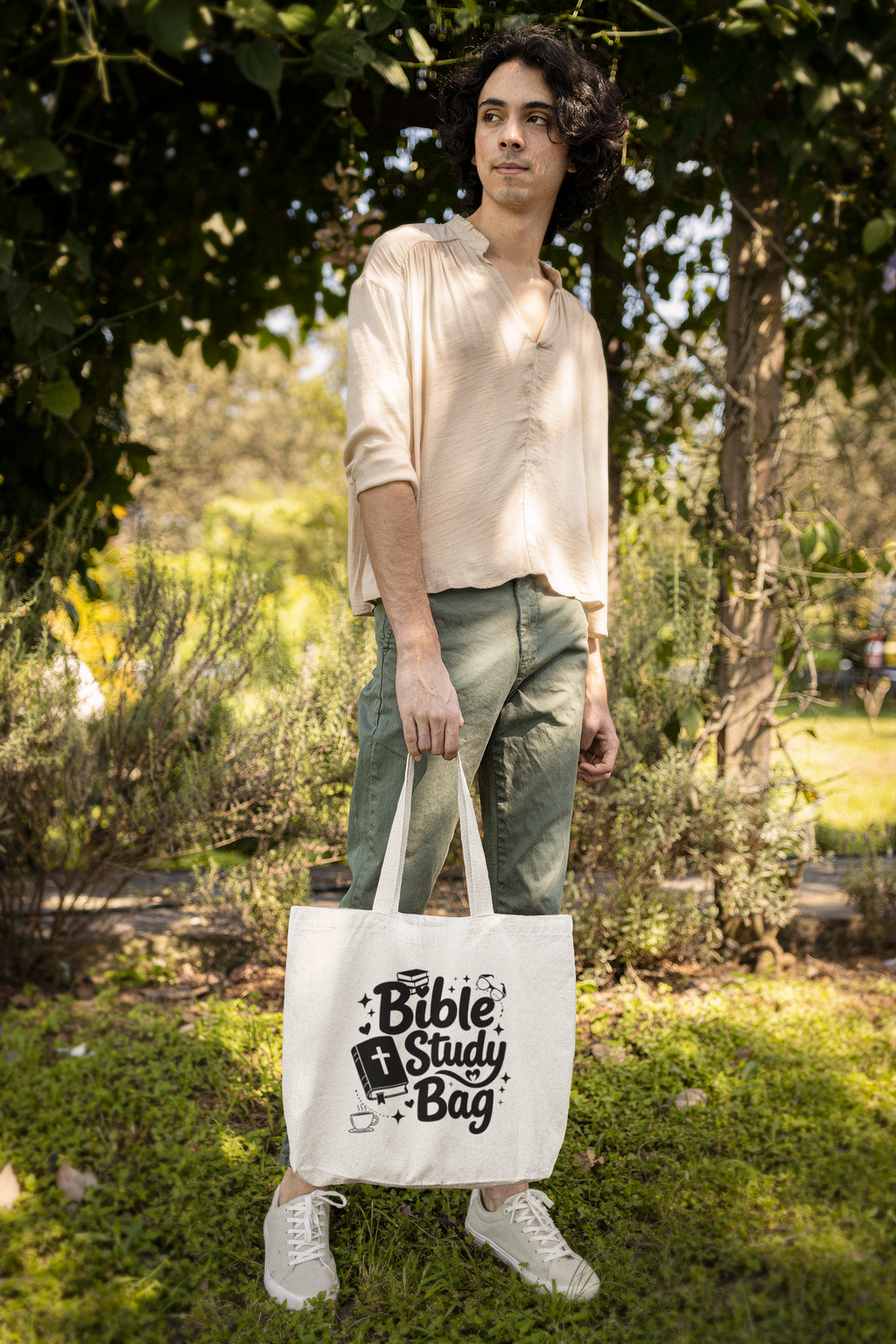 Bible Study Bag D1 - Essential Signature Tote Bag (with Zipper)