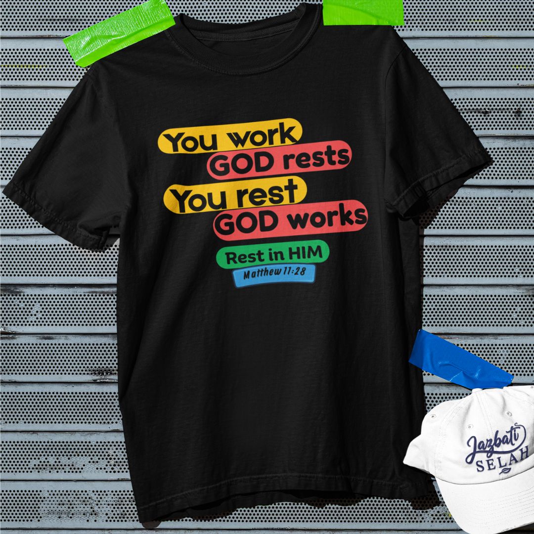 Rest in Him - Unisex Oversized Classic T-Shirt