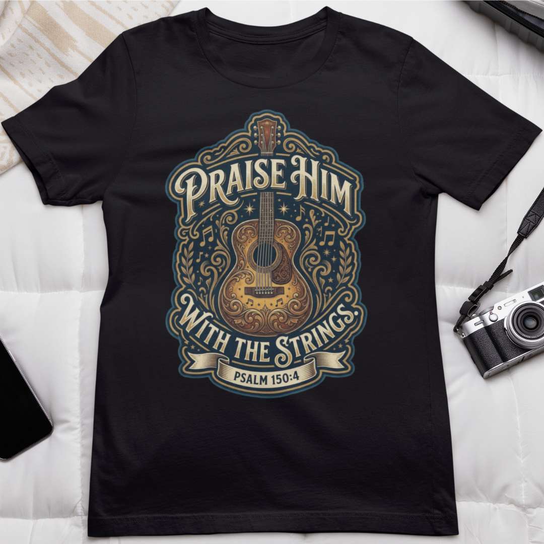 Praise Him With the Strings - Unisex Supima T-Shirt