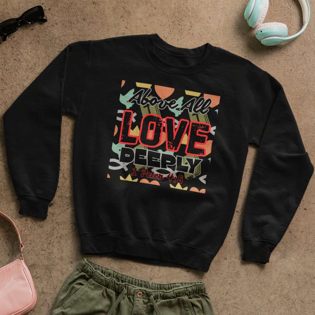 Above All Love Deeply - Unisex Sweatshirt