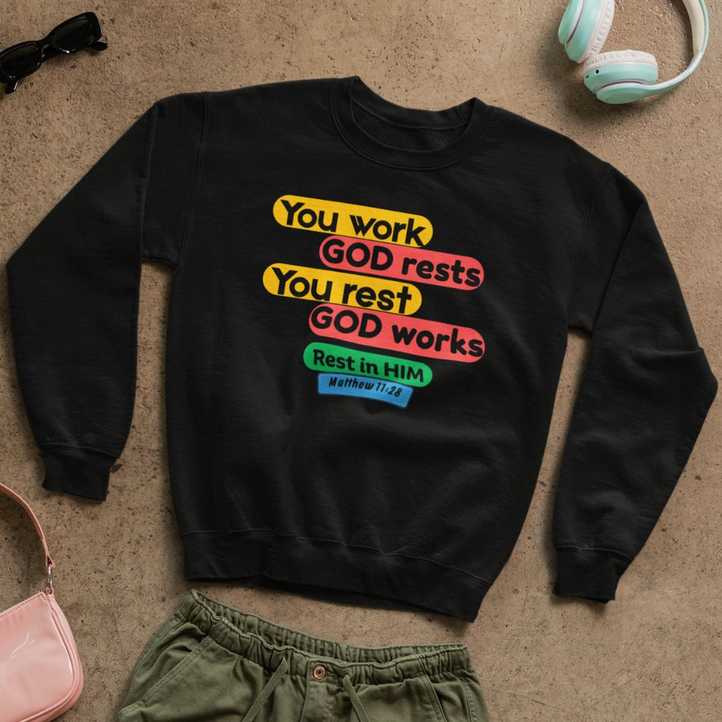 Rest in Him - Unisex Sweatshirt