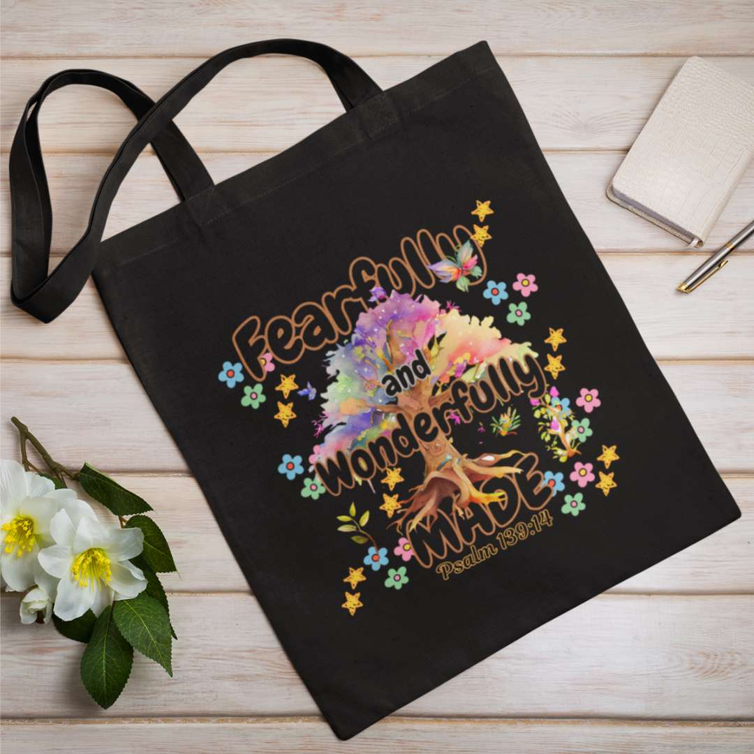 Fearfully & Wonderfully Made - Essential Signature Tote Bag (with Zipper)