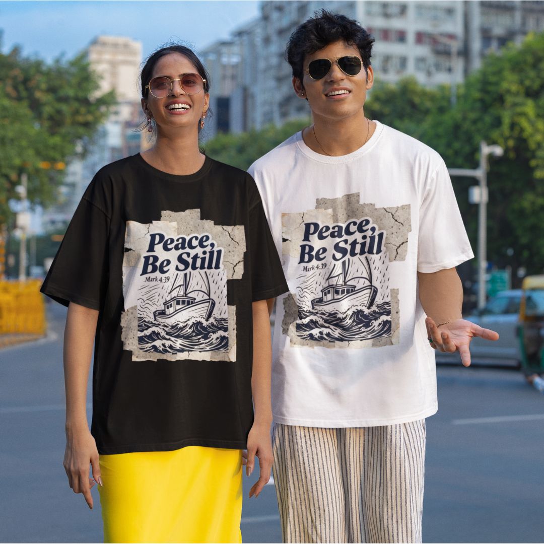Peace Be Still - D1 - Unisex Oversized Classic T-Shirt