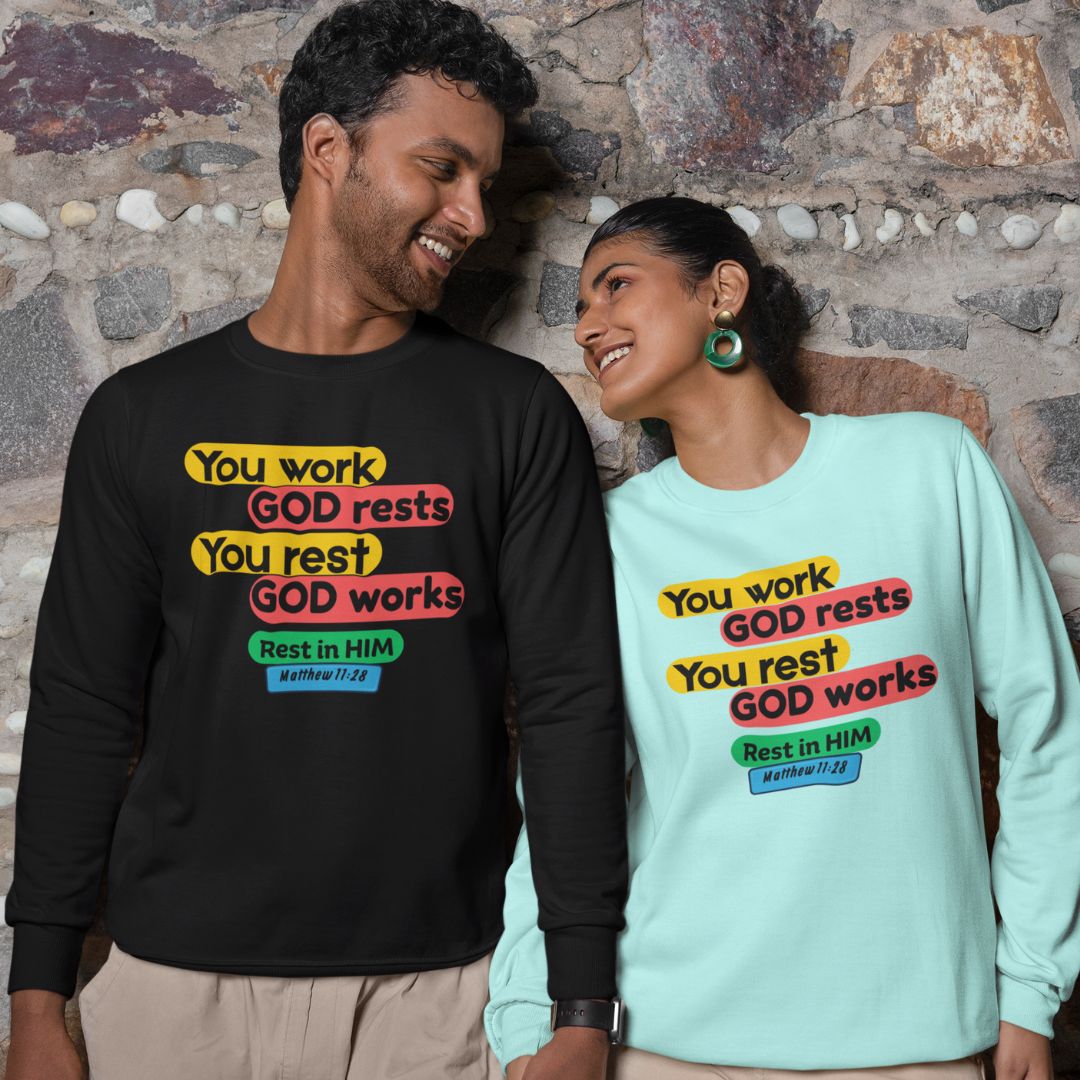 Rest in Him - Unisex Sweatshirt