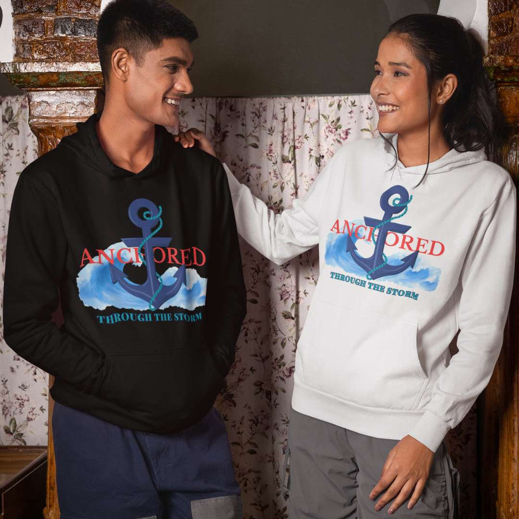 Anchored Through the Storm - Unisex Hoodie
