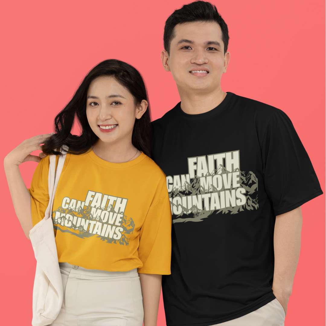 Faith Moves Mountains - Unisex Oversized Classic T-Shirt