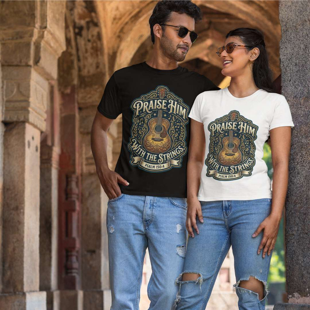 Praise Him With the Strings - Unisex Supima T-Shirt