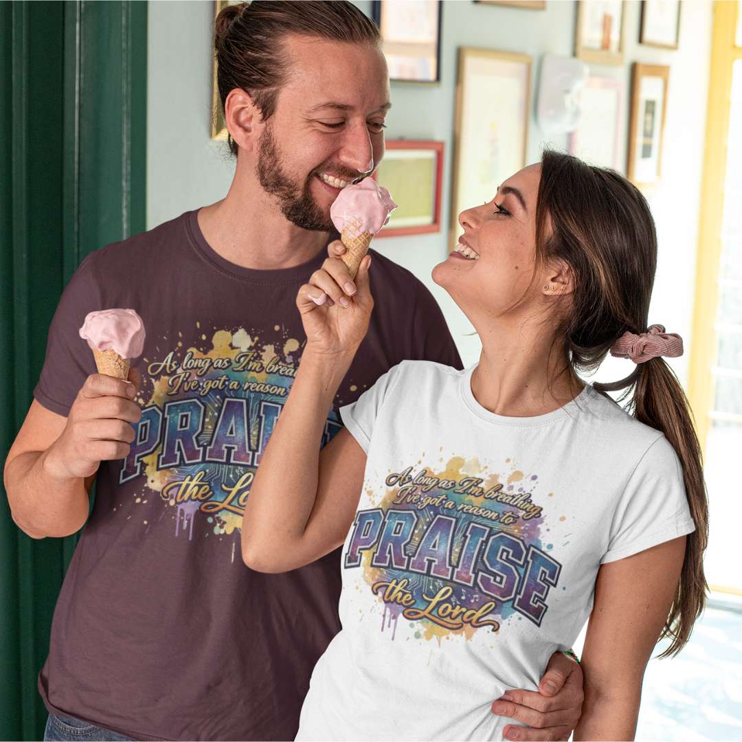 As Long As I'm Breathing I'll Praise - Unisex Supima T-Shirt