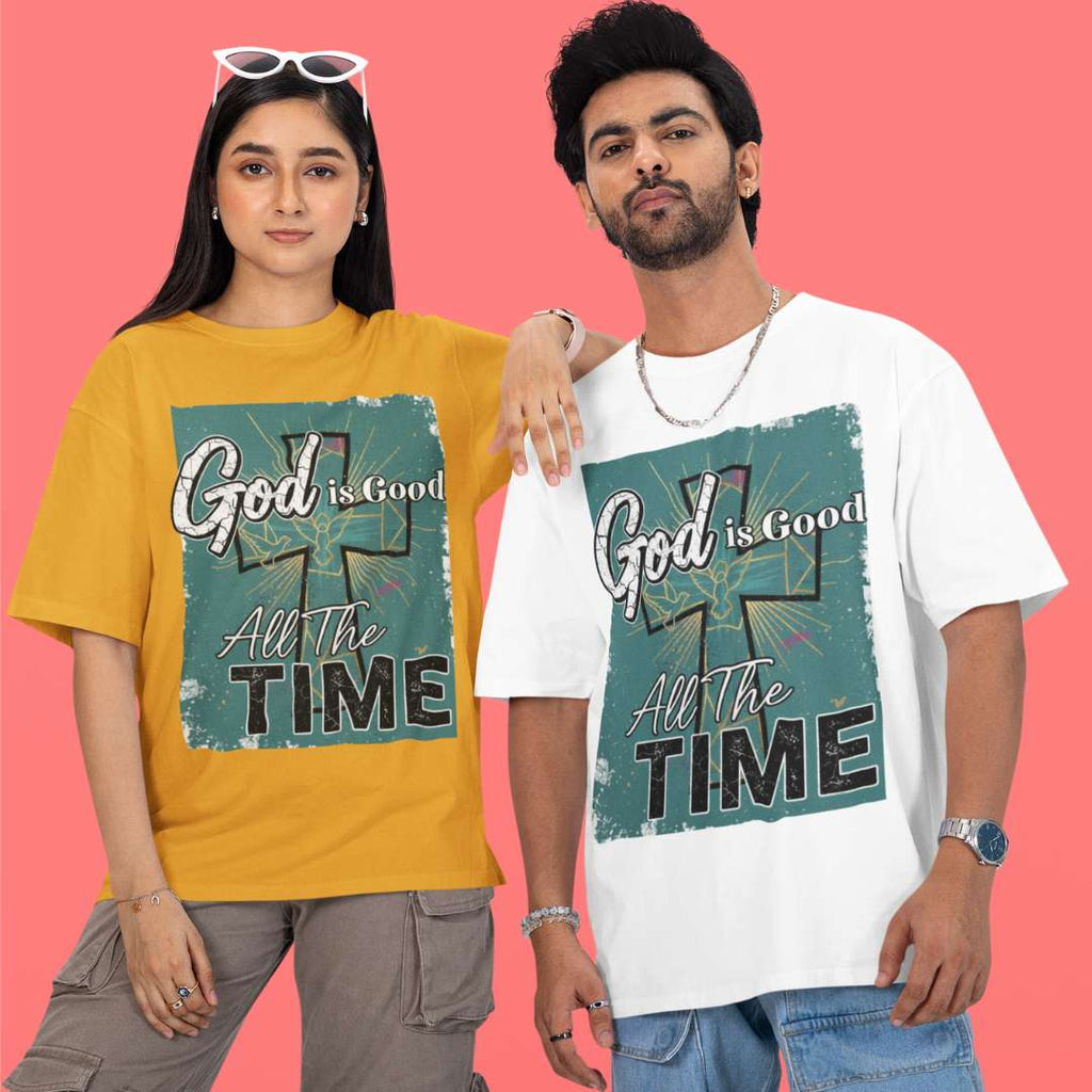 God is Good All the Time - D2 - Unisex Oversized Classic T-Shirt