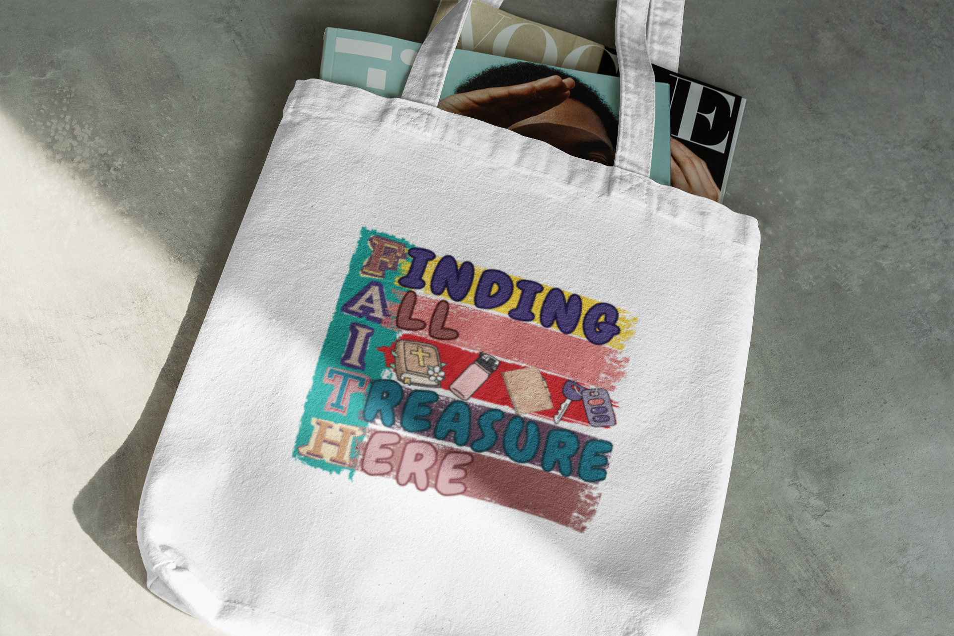FAITH - Essential Signature Tote Bag (with Zipper)