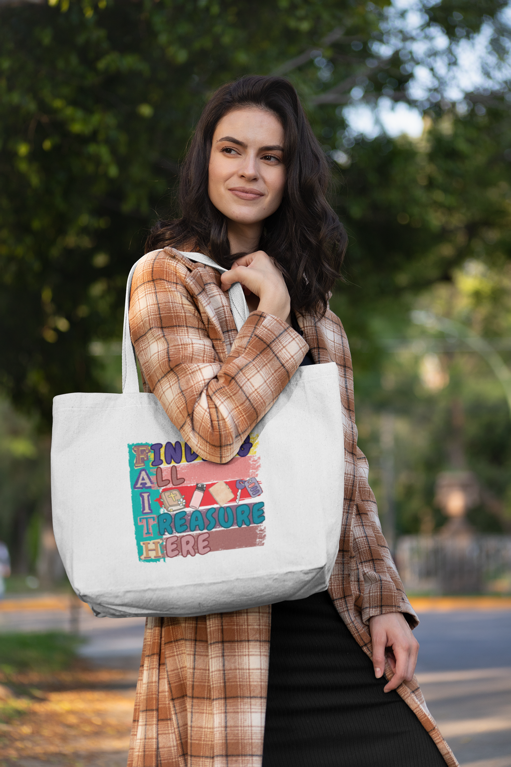 FAITH - Essential Signature Tote Bag (with Zipper)