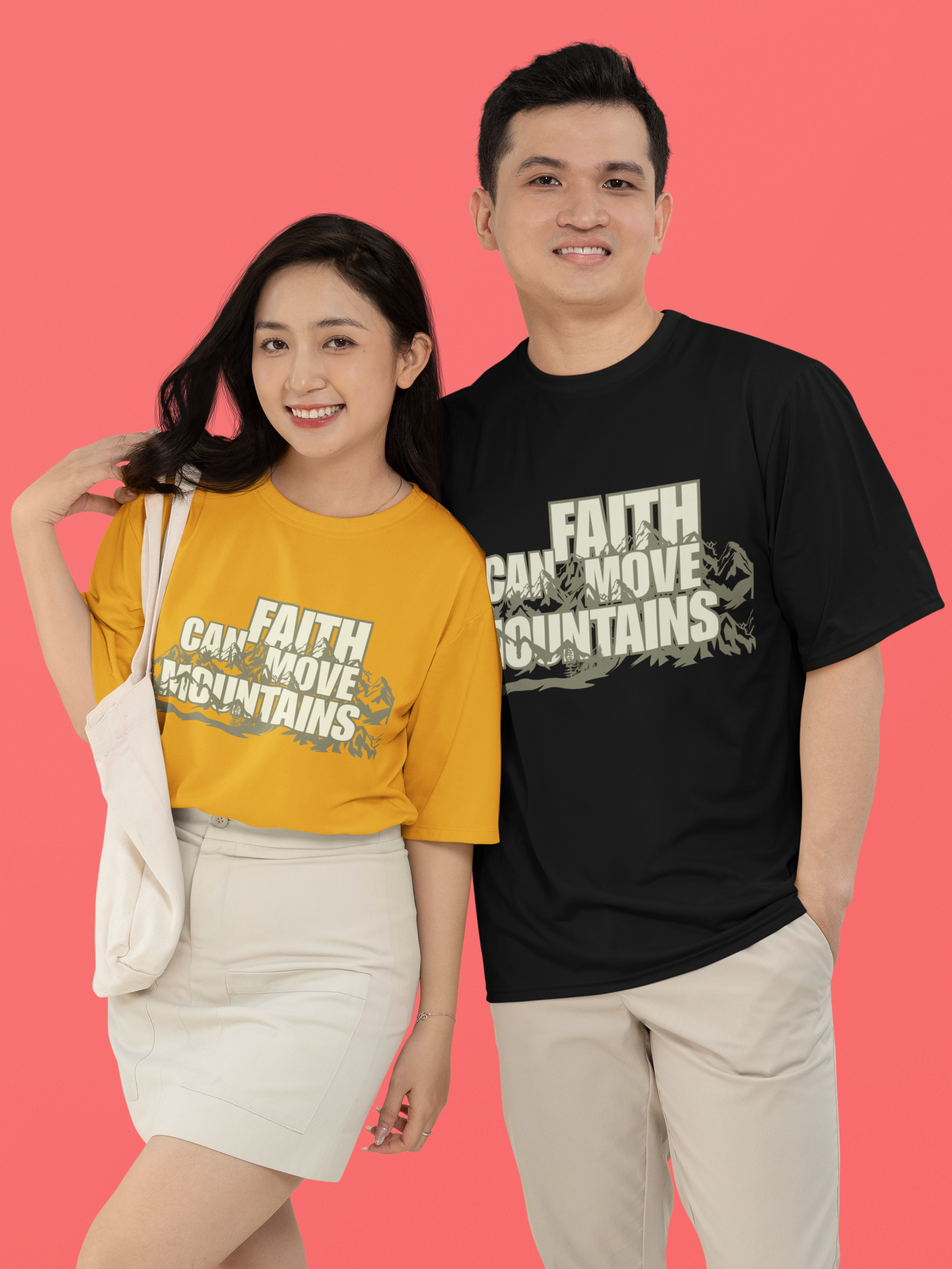 Faith Moves Mountains - Unisex Oversized Classic T-Shirt