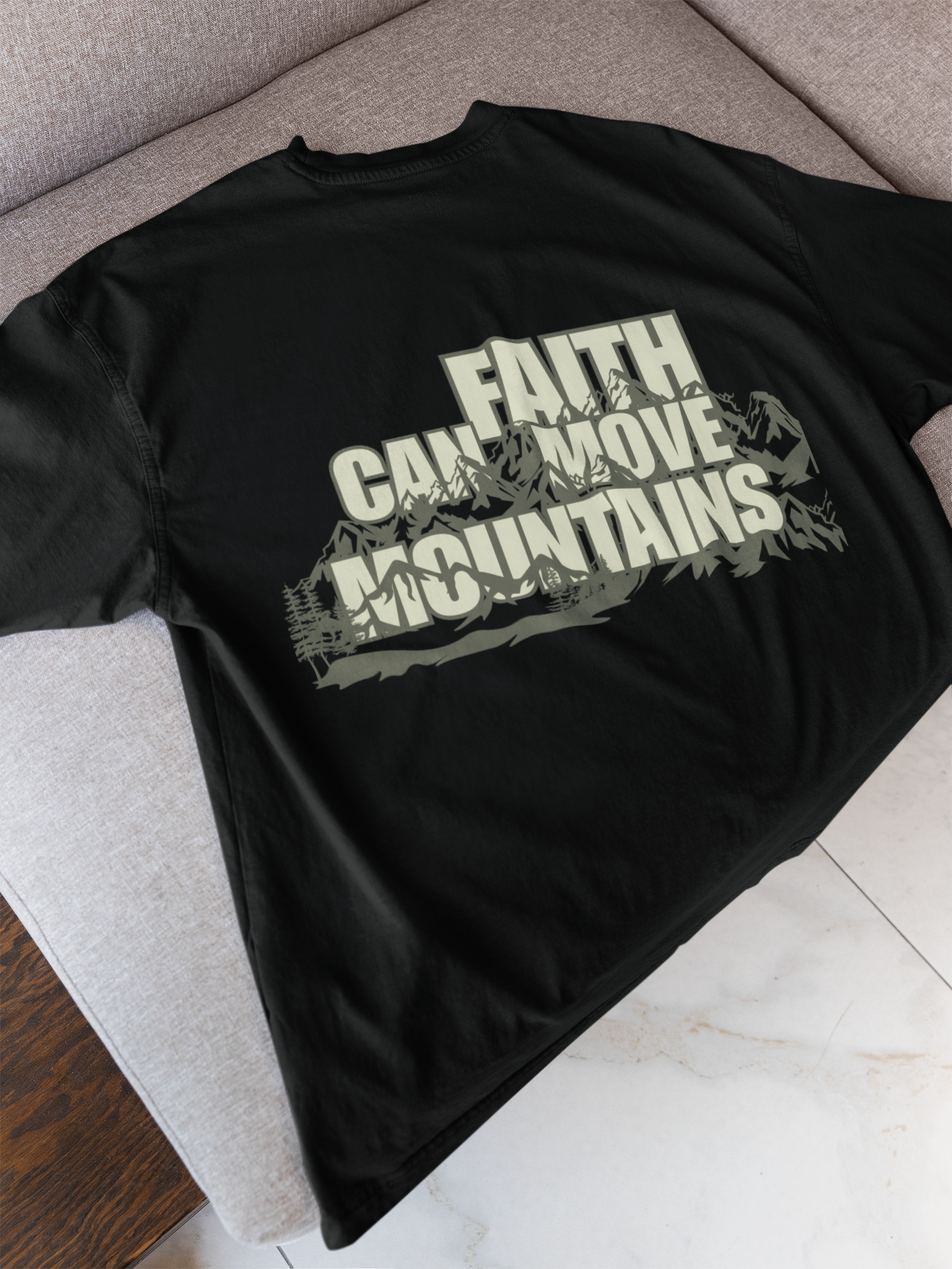 Faith Moves Mountains - Unisex Oversized Classic T-Shirt