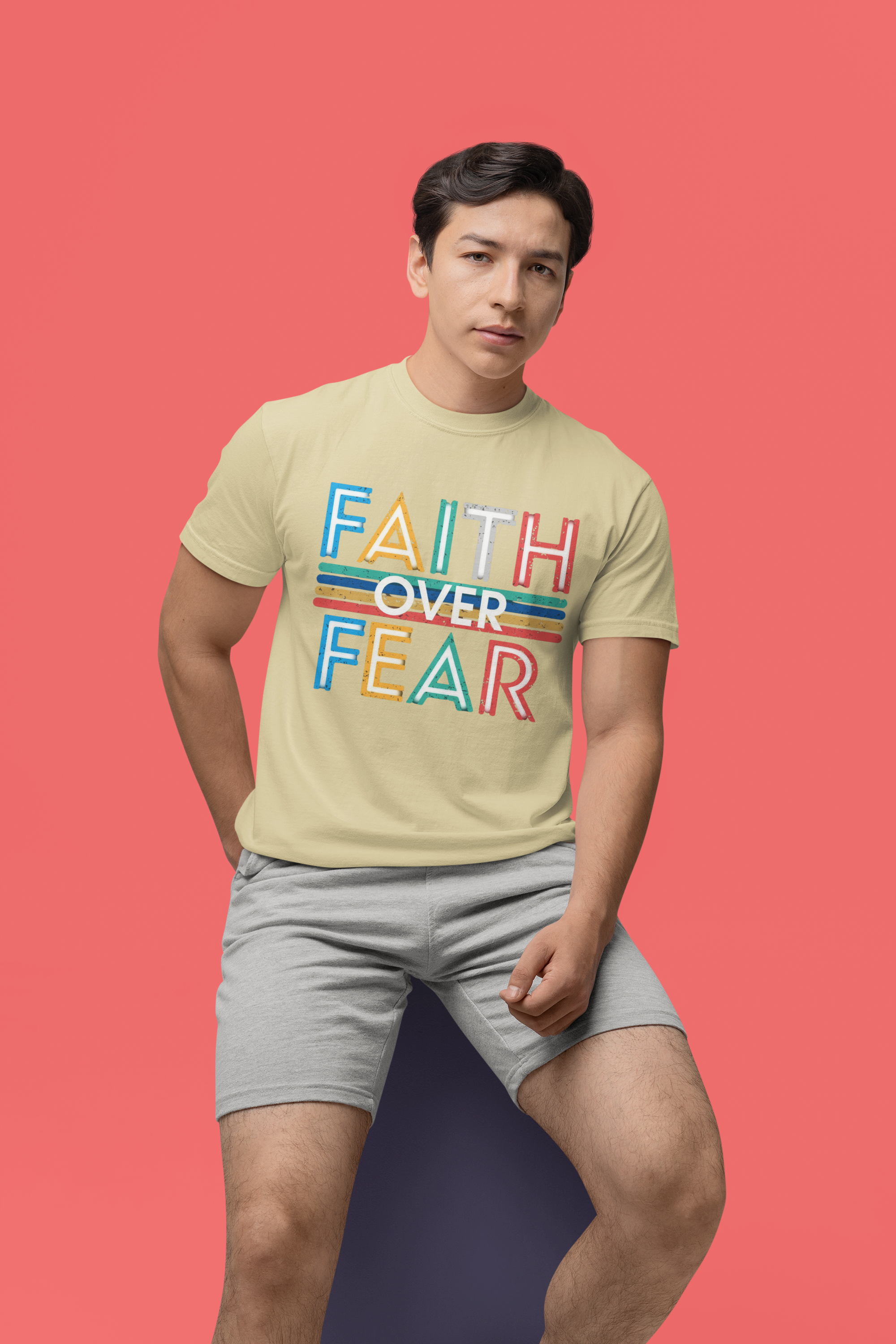 Faith Over Fear - Unisex Supima T-Shirt
