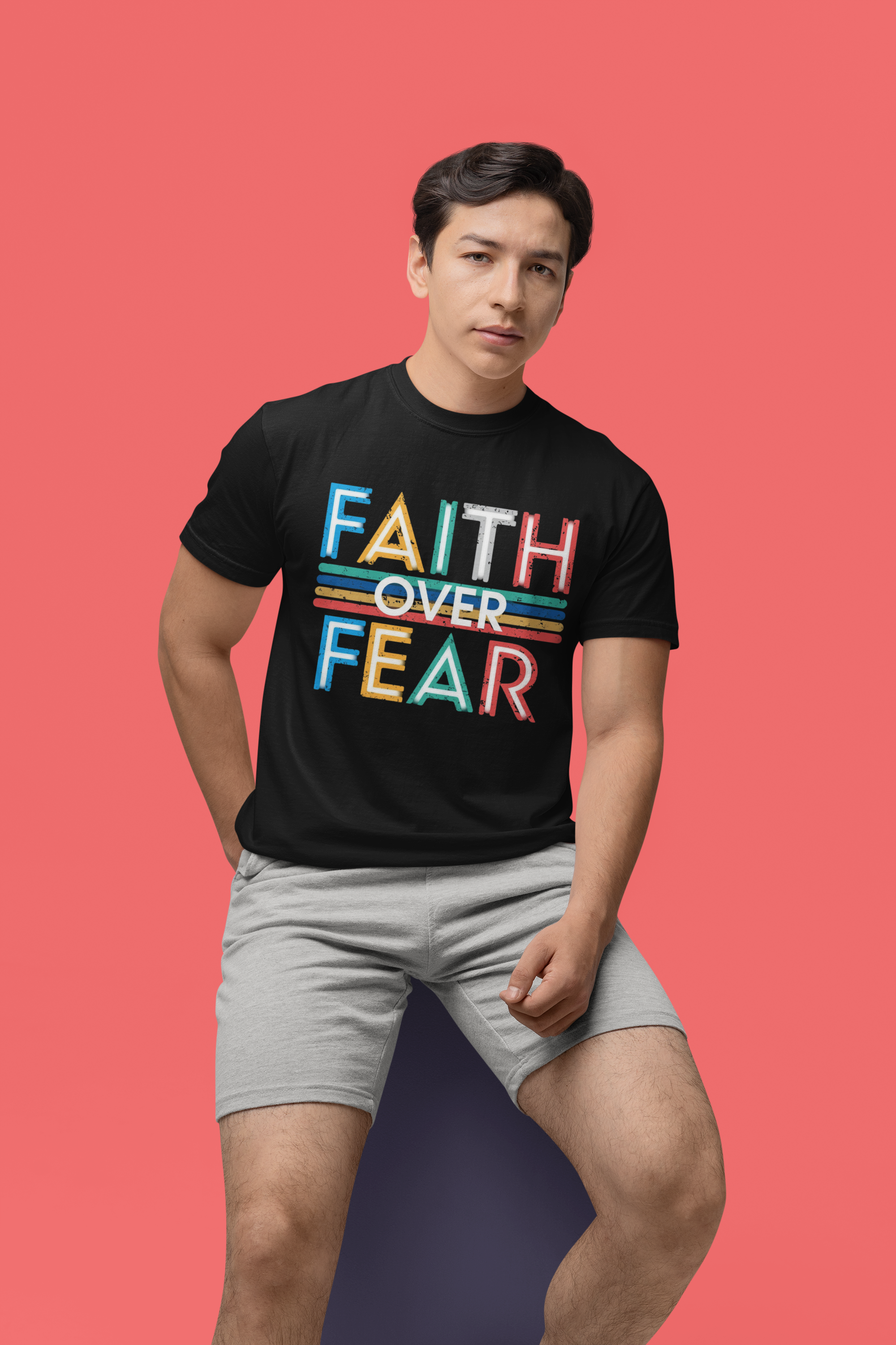 Faith Over Fear - Unisex Supima T-Shirt