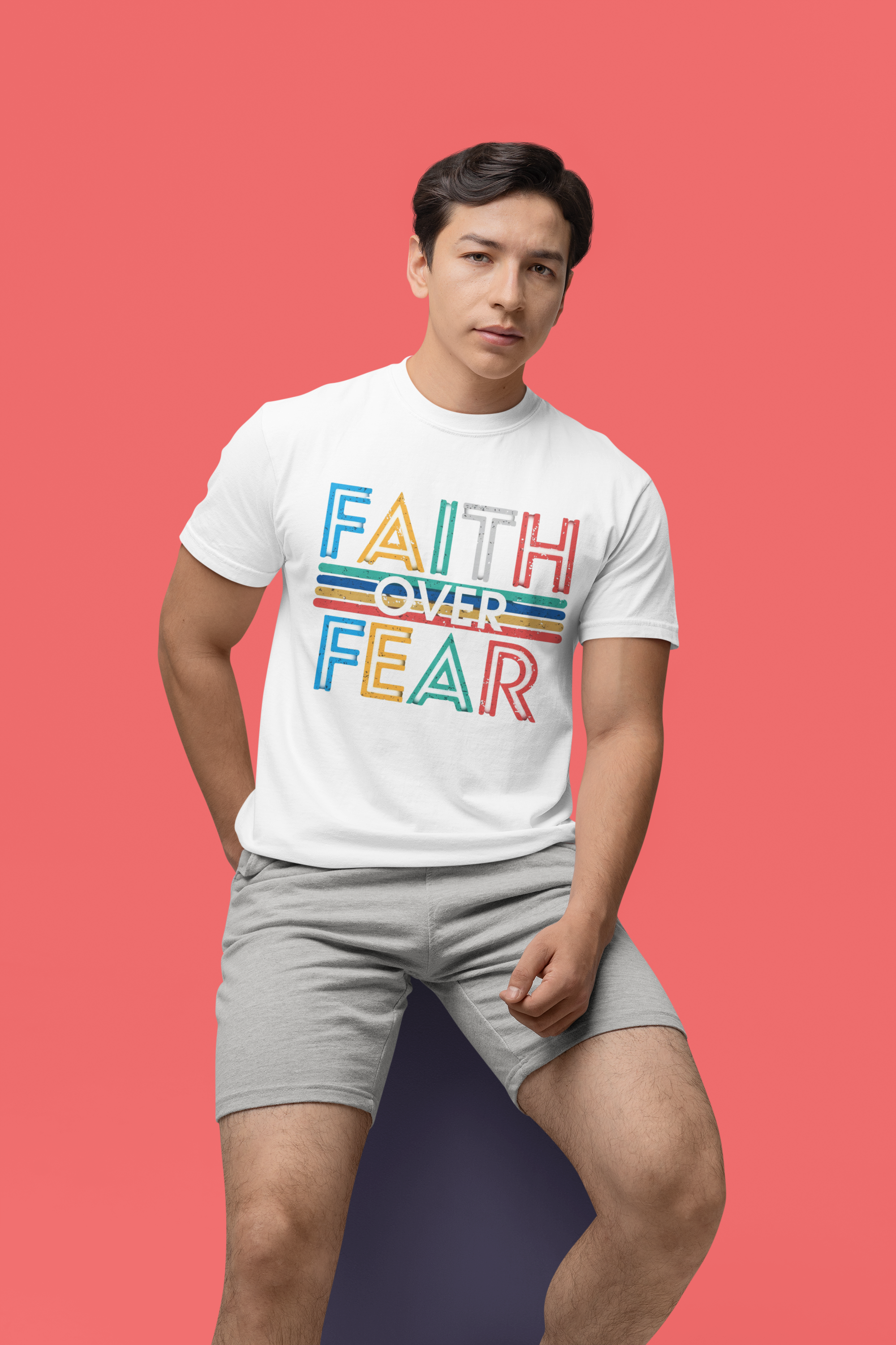 Faith Over Fear - Unisex Supima T-Shirt