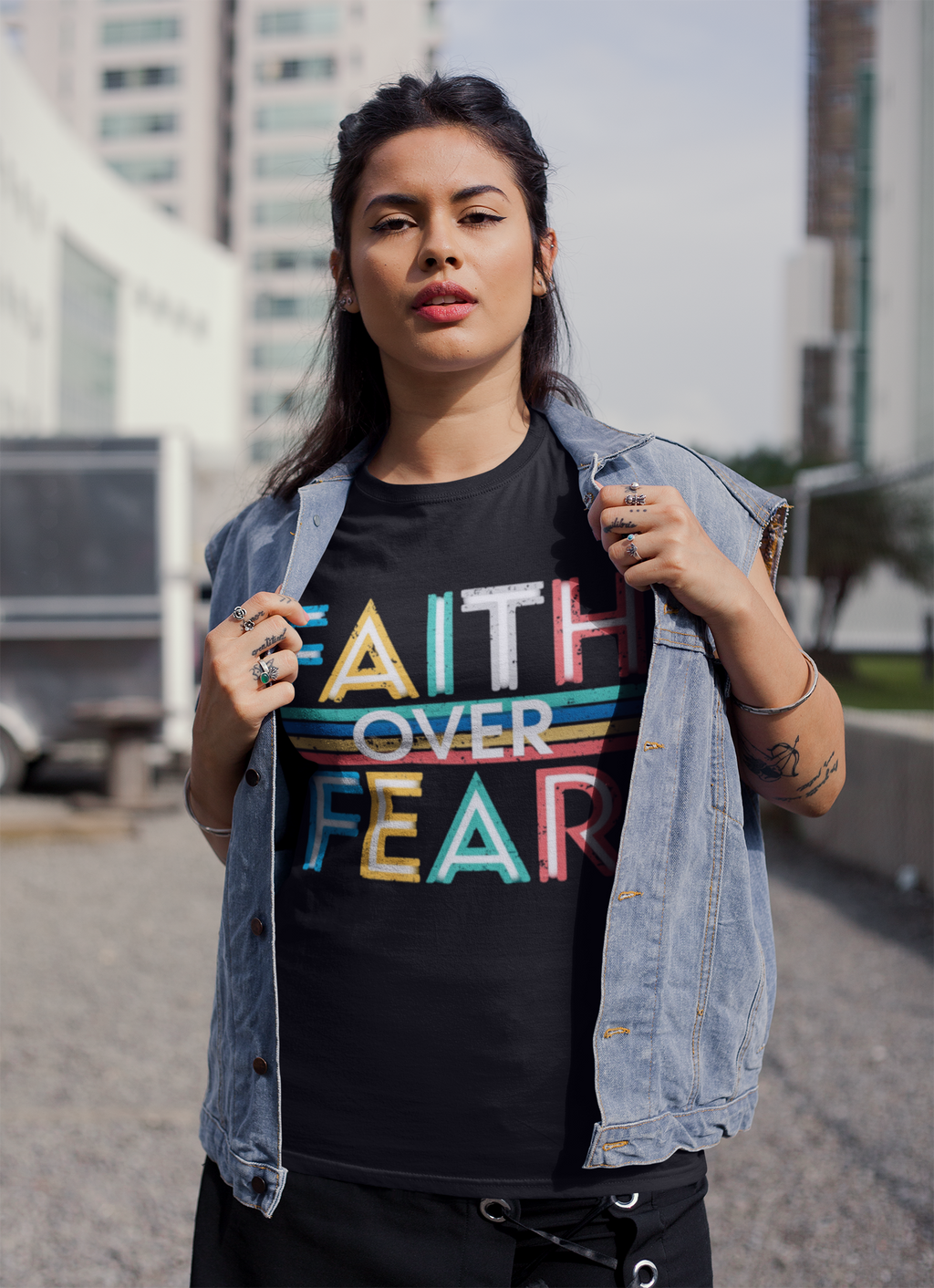 Faith Over Fear - Unisex Supima T-Shirt