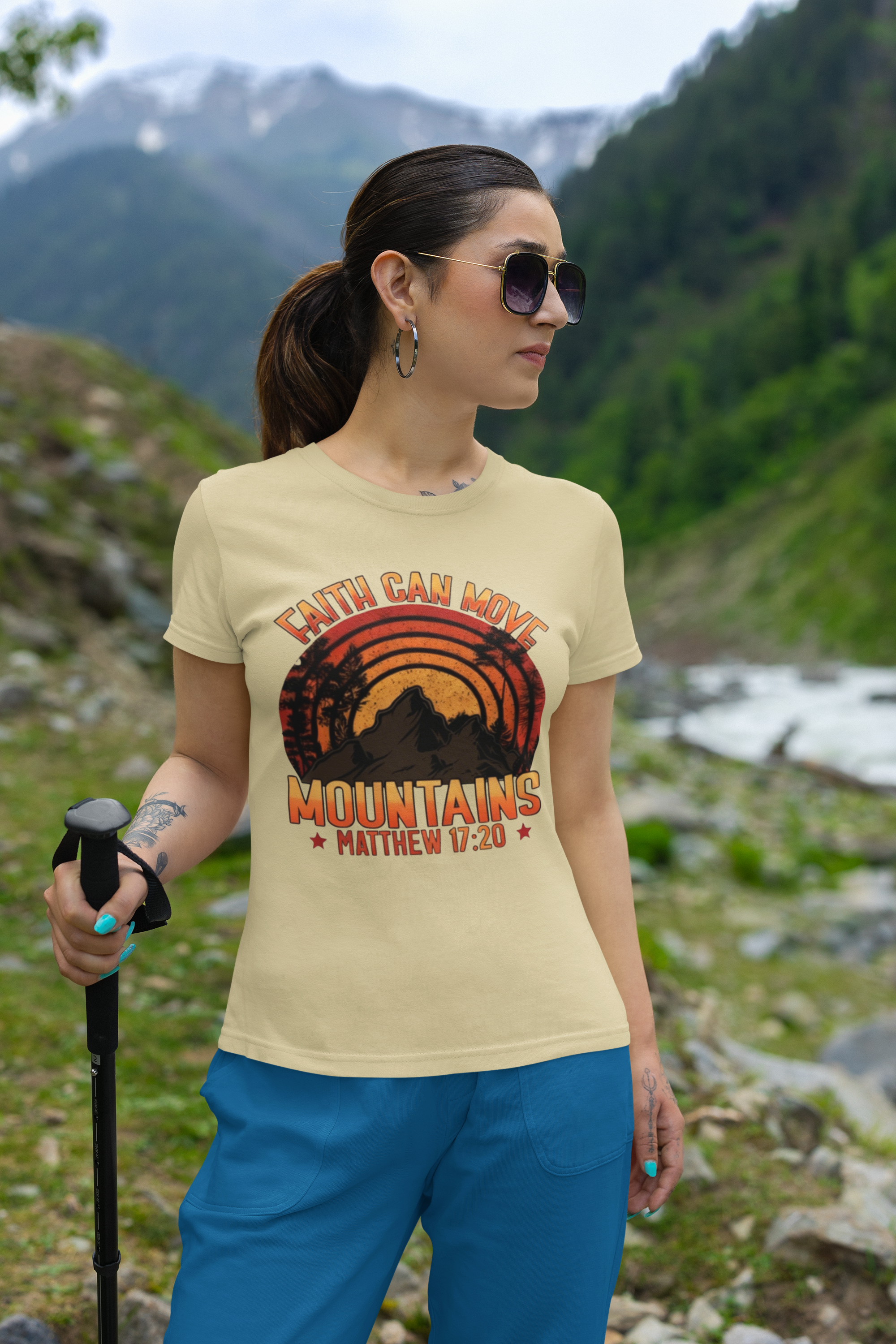 Faith Can Move Mountains - Unisex Supima T-Shirt