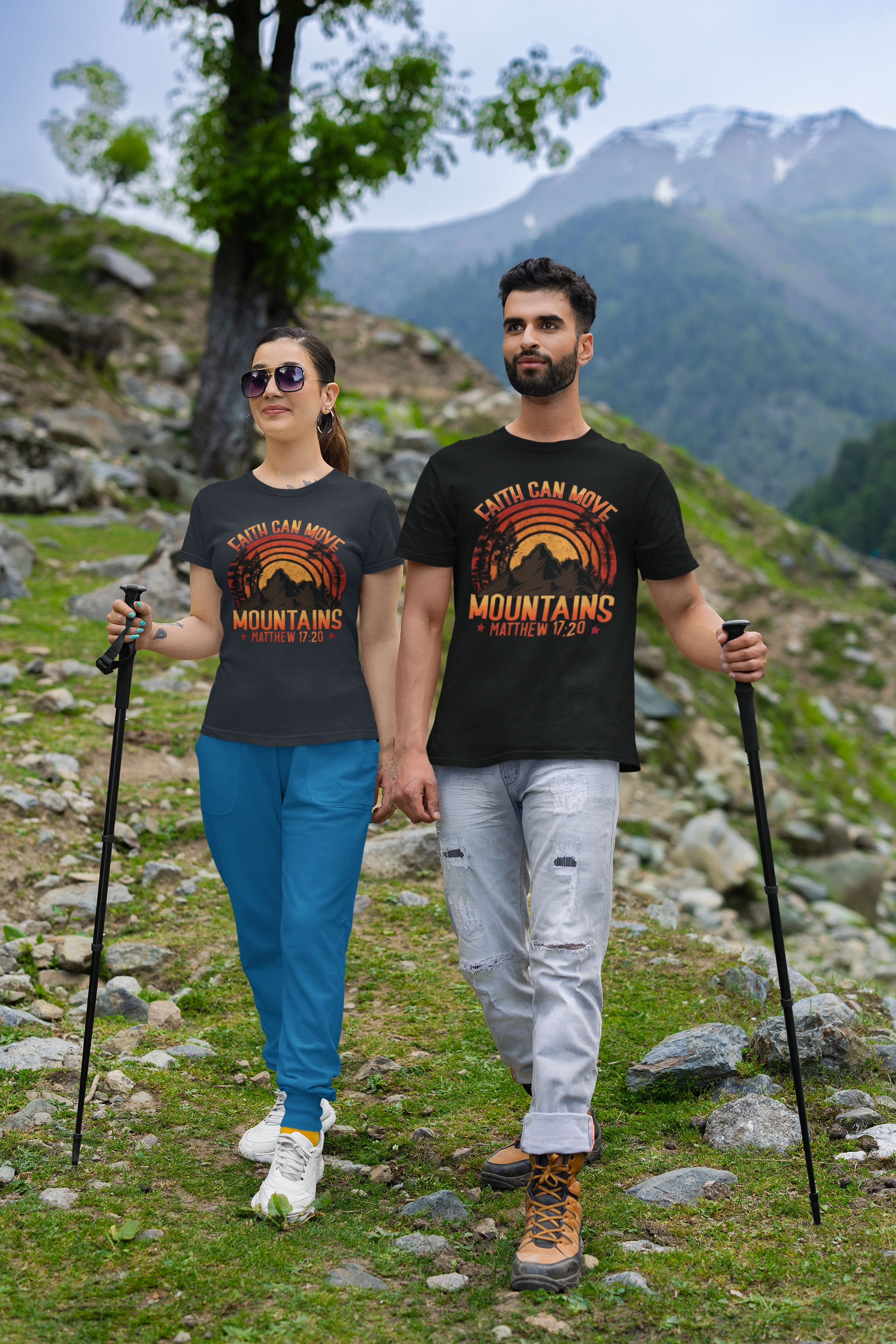 Faith Can Move Mountains - Unisex Supima T-Shirt