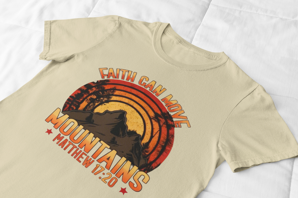 Faith Can Move Mountains - Unisex Supima T-Shirt