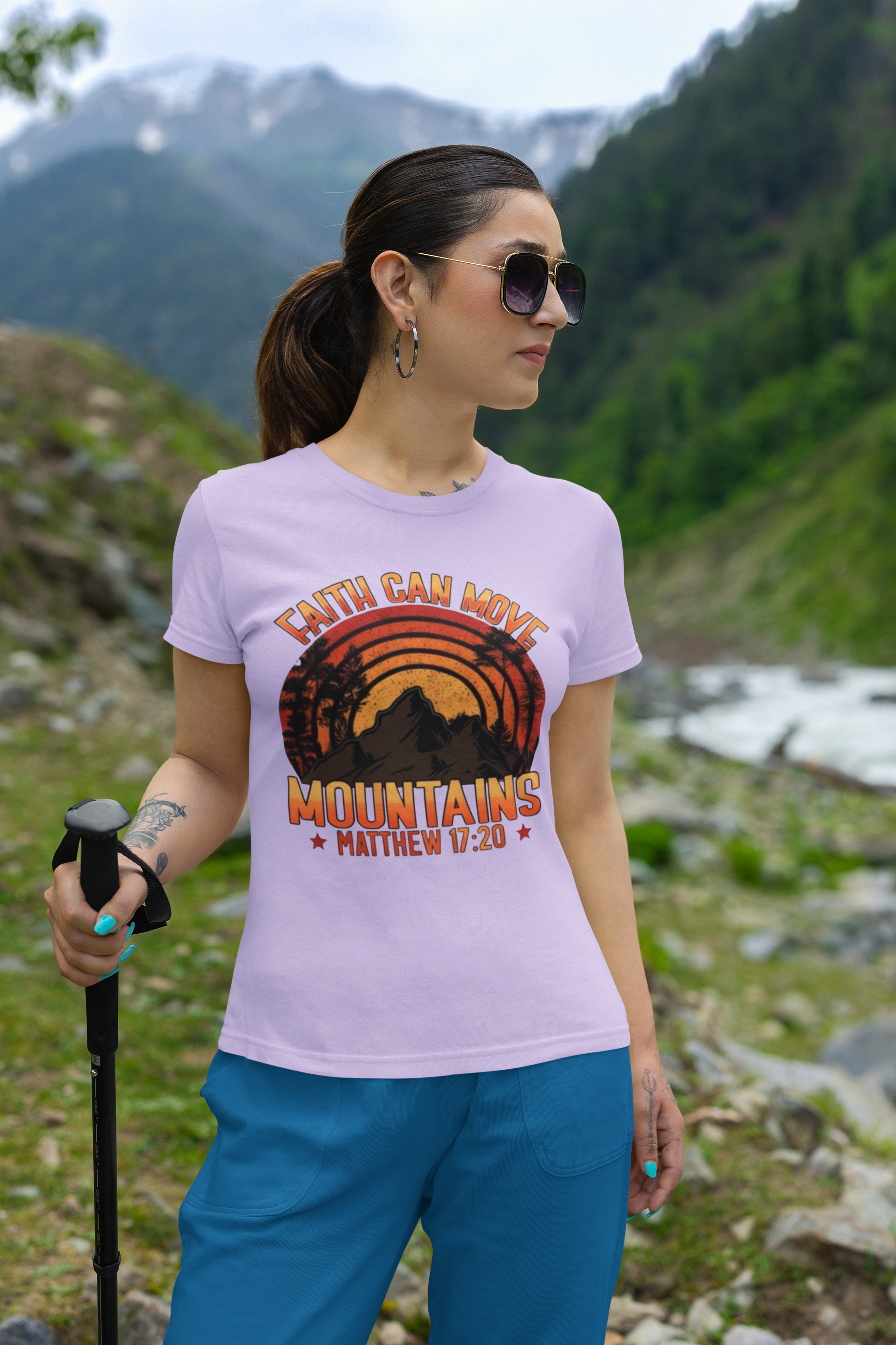 Faith Can Move Mountains - Unisex Supima T-Shirt