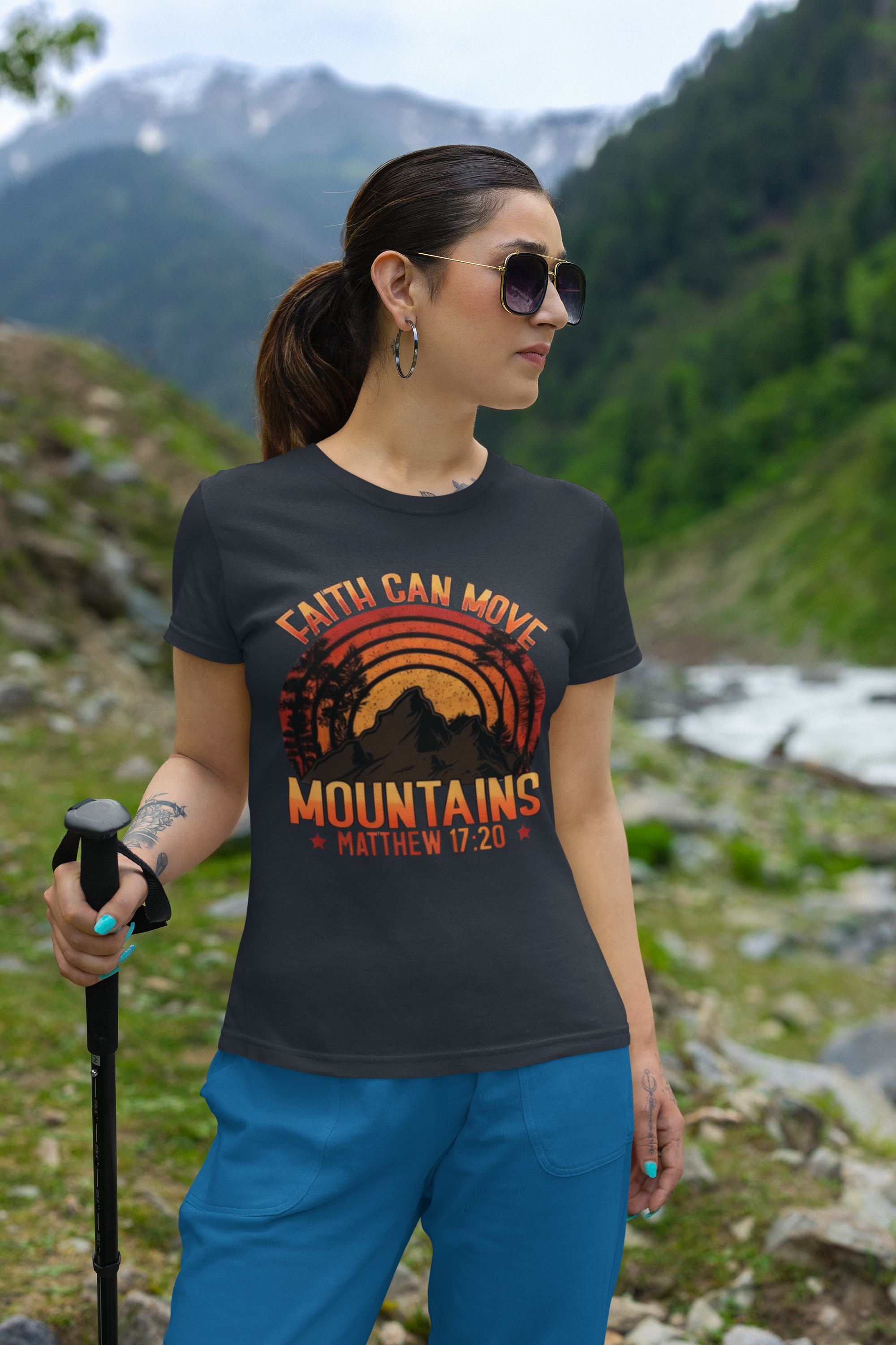 Faith Can Move Mountains - Unisex Supima T-Shirt