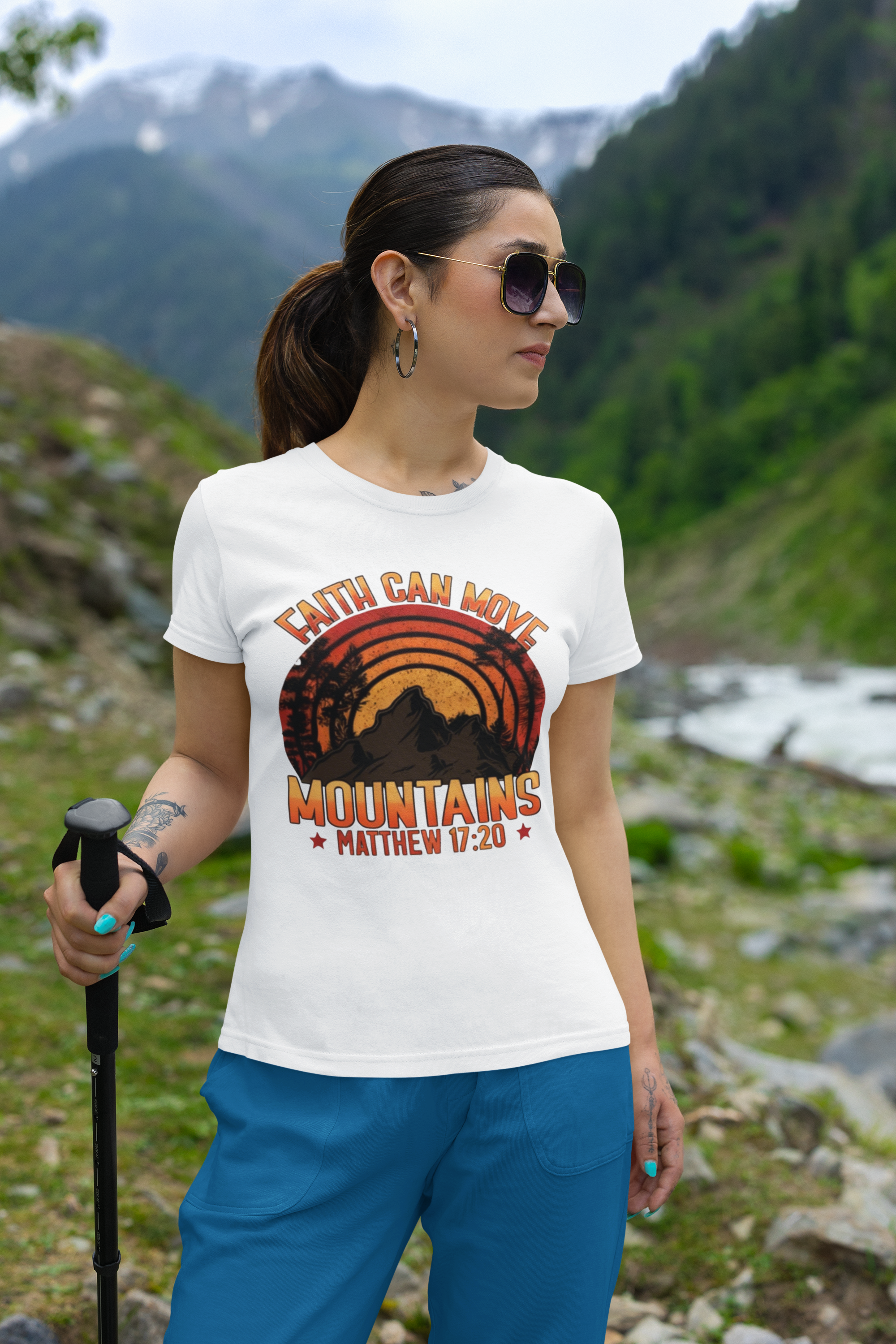 Faith Can Move Mountains - Unisex Supima T-Shirt