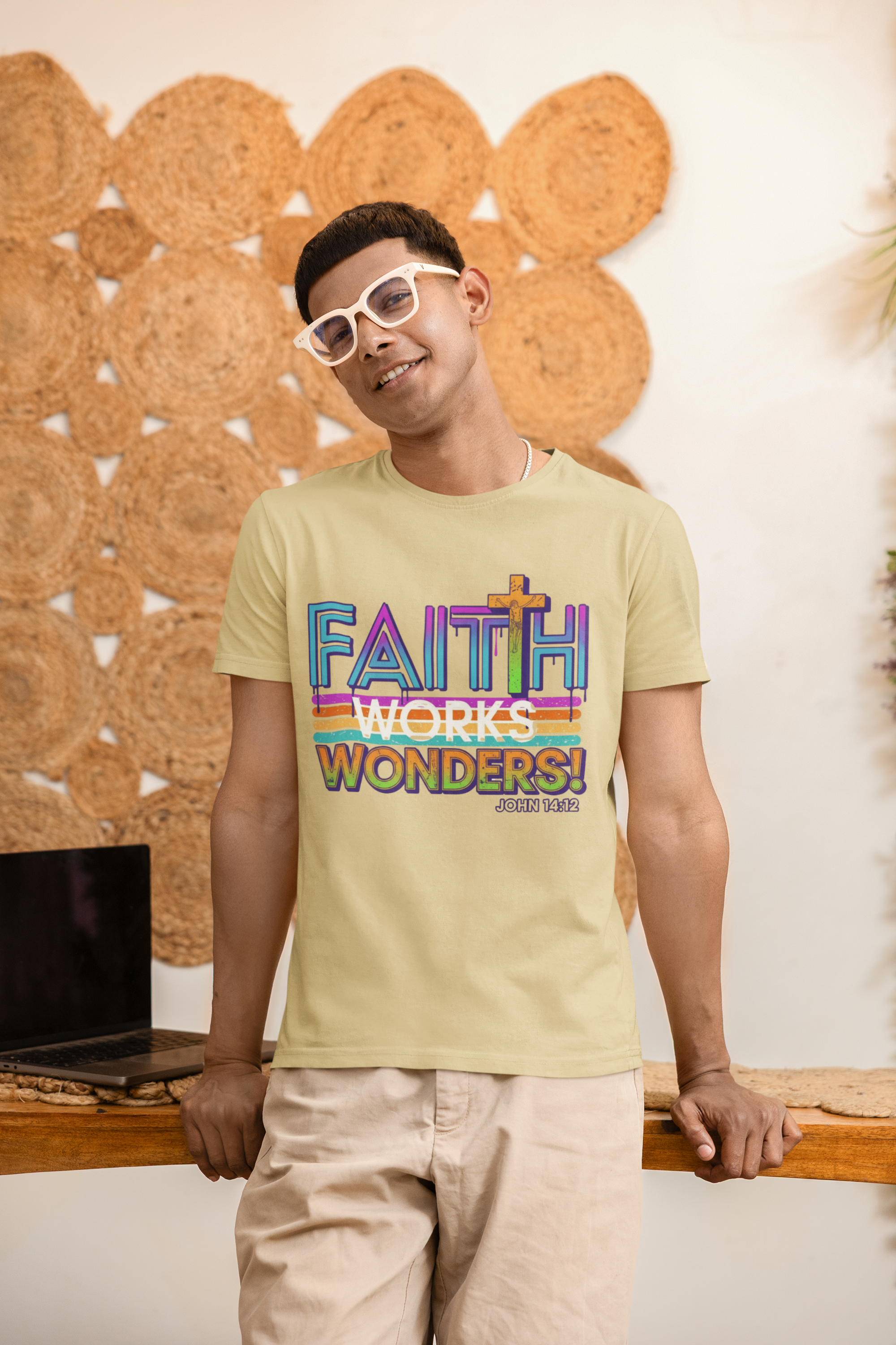 Faith Works Wonders - Unisex Supima T-Shirt