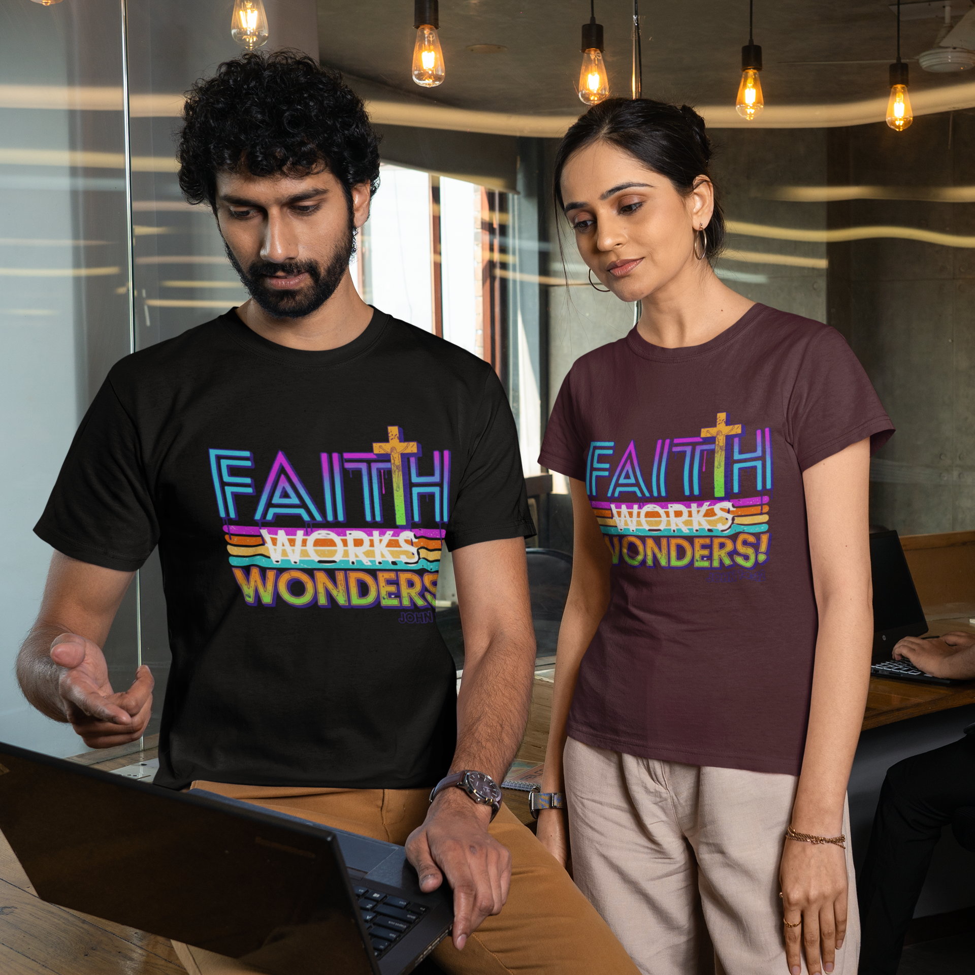 Faith Works Wonders - Unisex Supima T-Shirt
