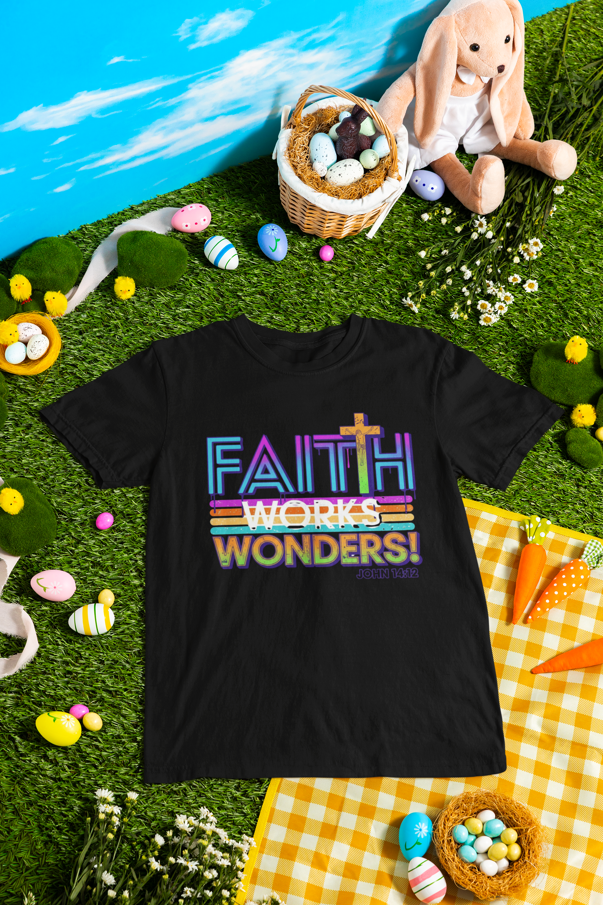 Faith Works Wonders - Unisex Supima T-Shirt