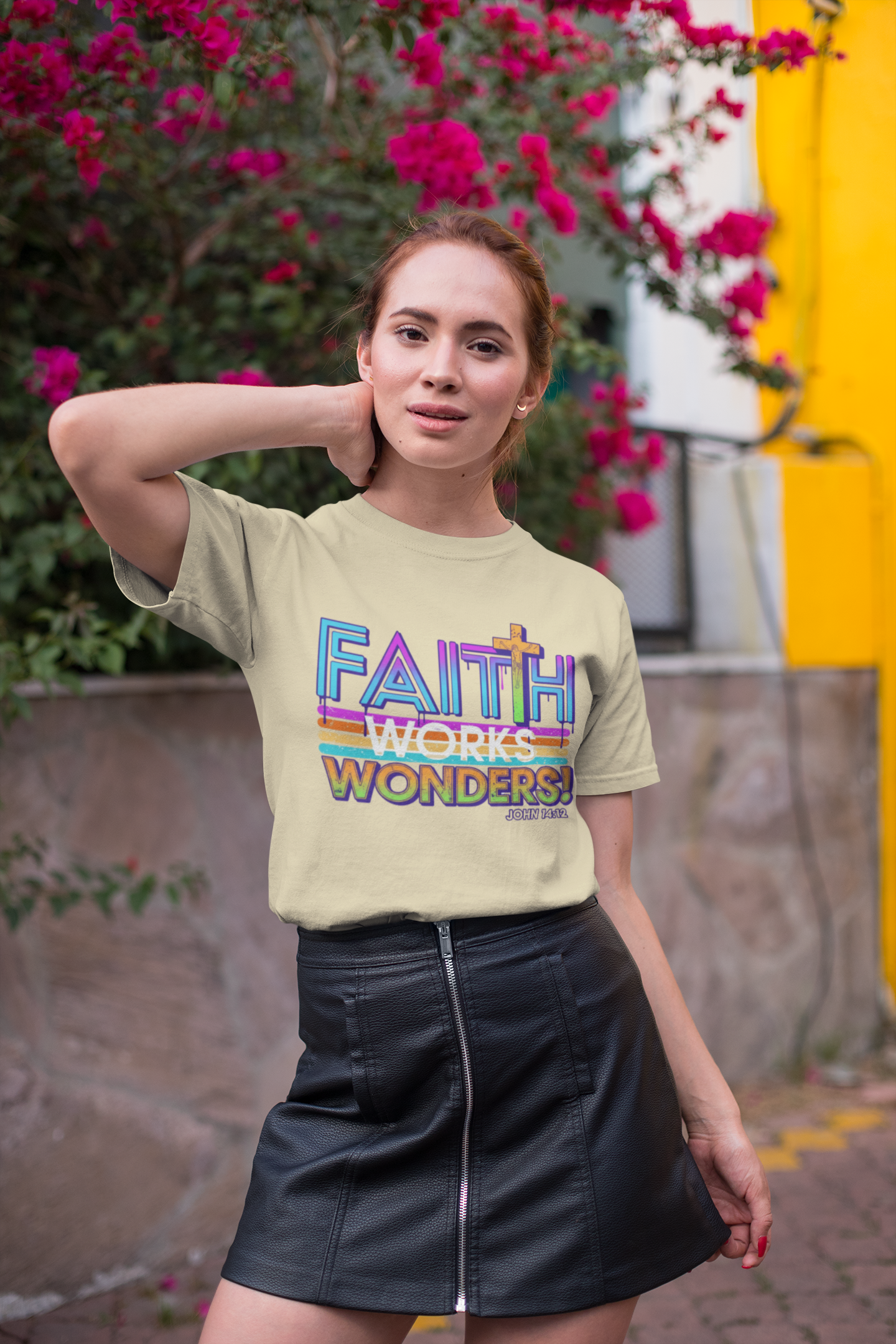 Faith Works Wonders - Unisex Supima T-Shirt