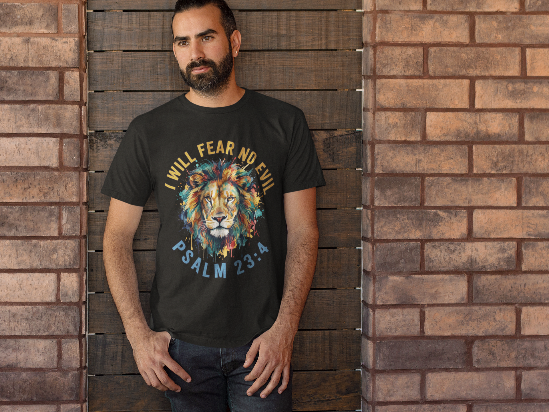 I Will Fear No Evil - Unisex Supima T-Shirt