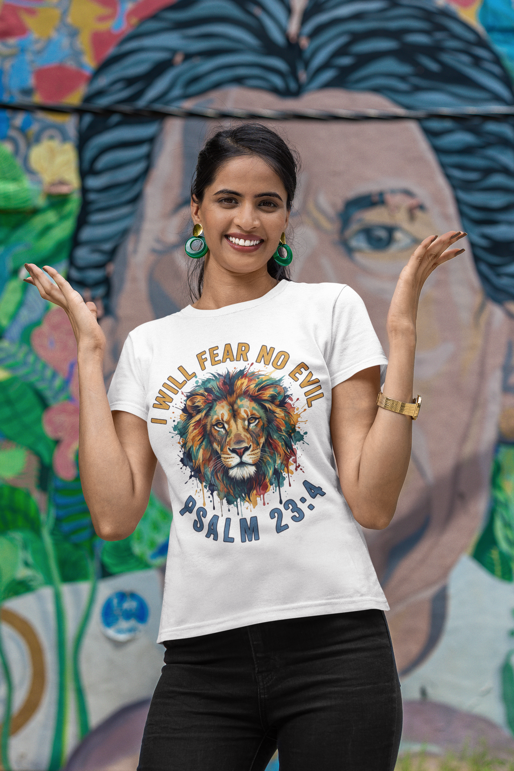 I Will Fear No Evil - Unisex Supima T-Shirt